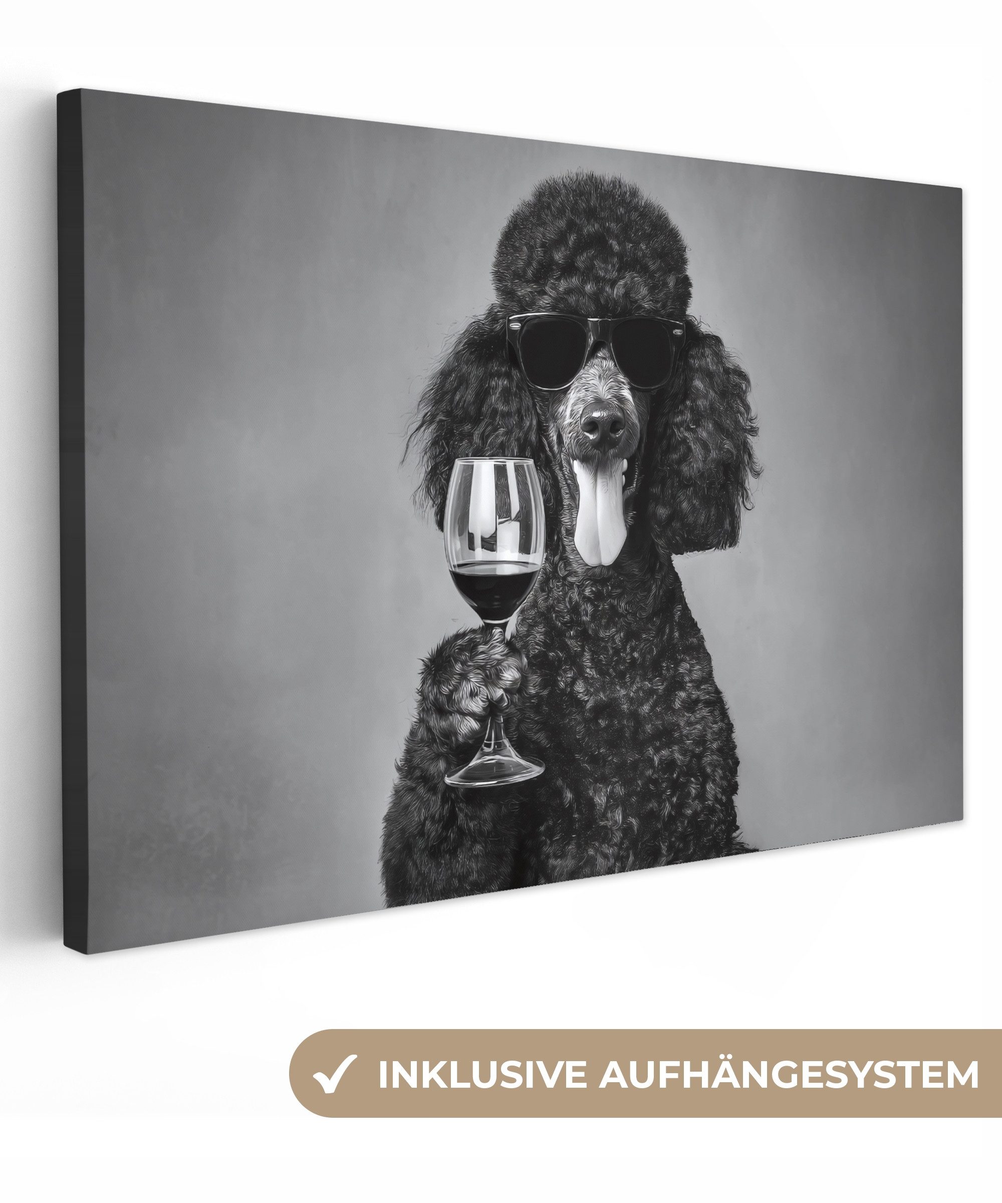 OneMillionCanvasses® Leinwandbild Hund - Locken - günstig online kaufen