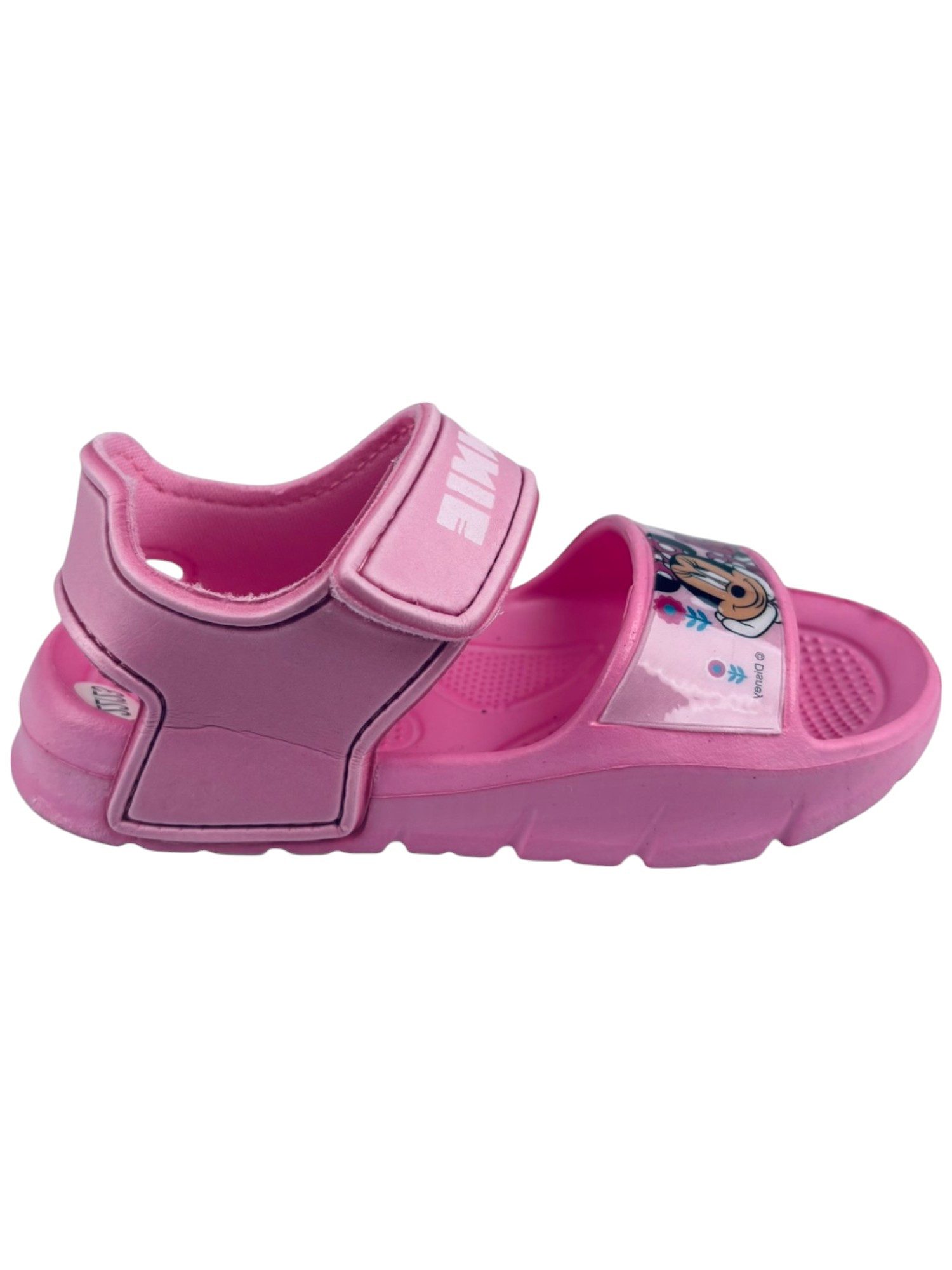 Disney Minnie Mouse Minnie Maus Sandale (2-tlg) Mädchen Strandschuhe mit Klettverschluss Gr. 22 - 33