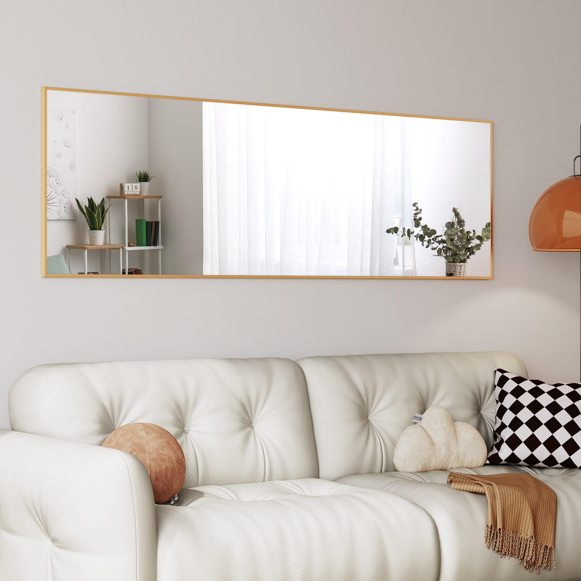 TLGREEN Ganzkörperspiegel 53/50x163cm Standspiegel mit Metallrahmen, günstig online kaufen