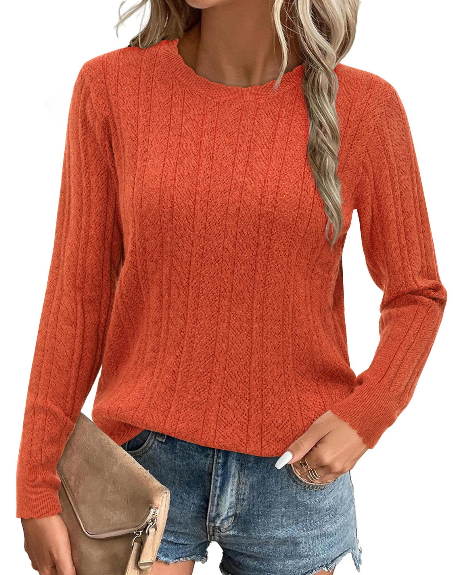 Strickpullover Damen Pullover Langarm Strickpullover