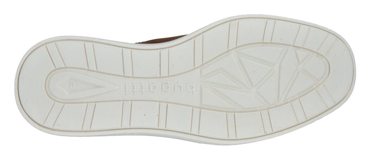 bugatti Slip-On Sneaker Halbschuh, Freizeitsneaker mit Perforation, elastische Schnürsenkel