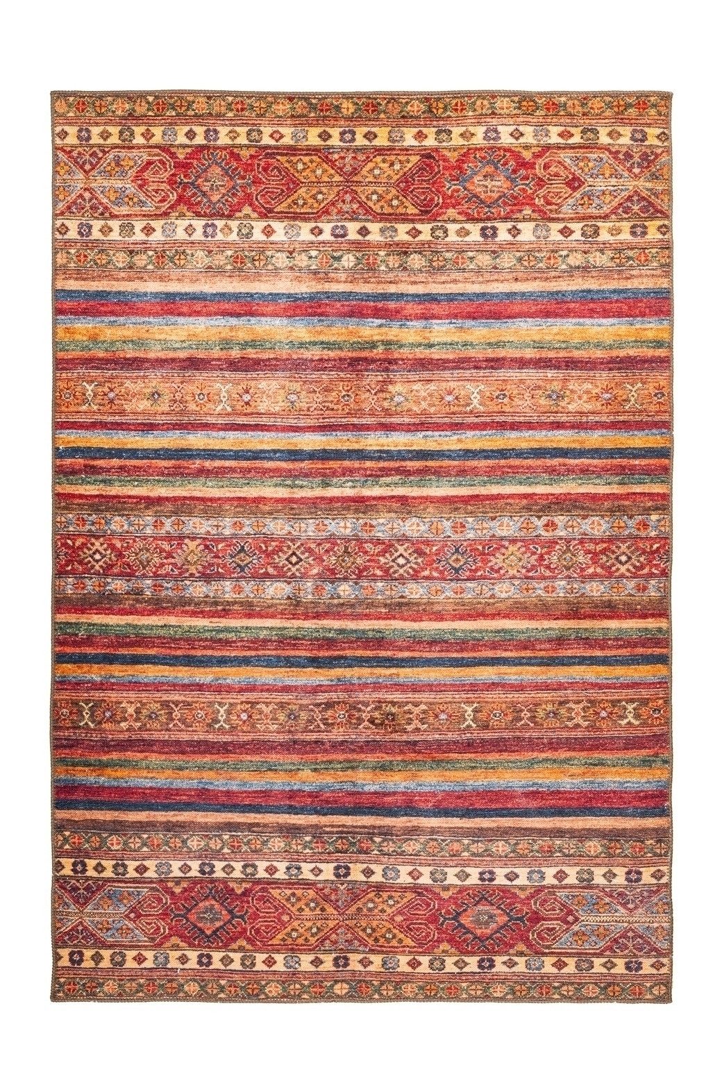 freiraum Teppich Faye, in Multi / Rot, 100% Polyester - 150x75cm (LxB)