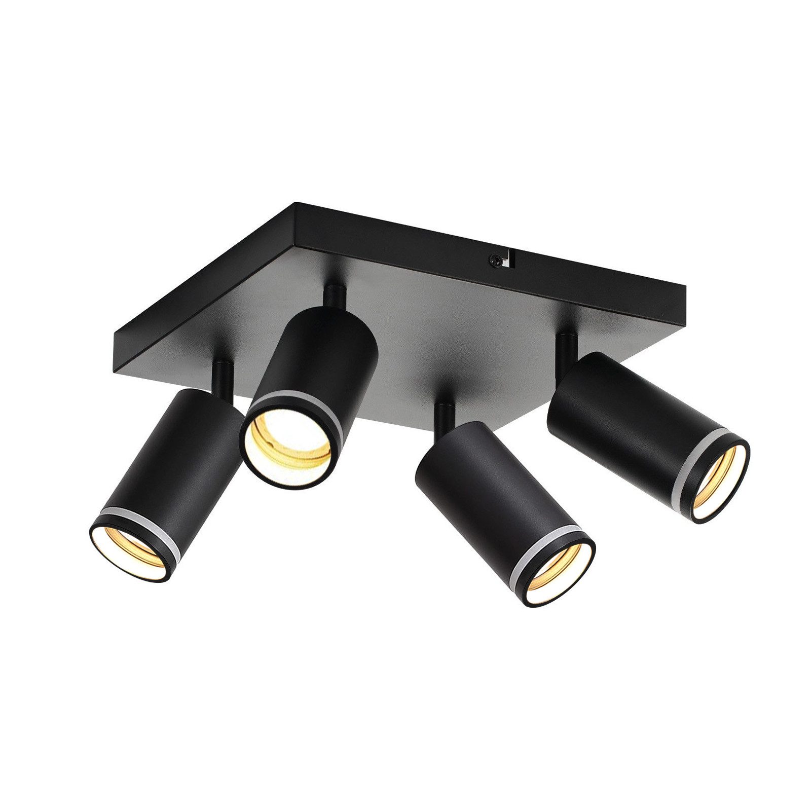 Nettlife Deckenstrahler Schwarz Schwenkbar Modern Wandstrahler günstig online kaufen
