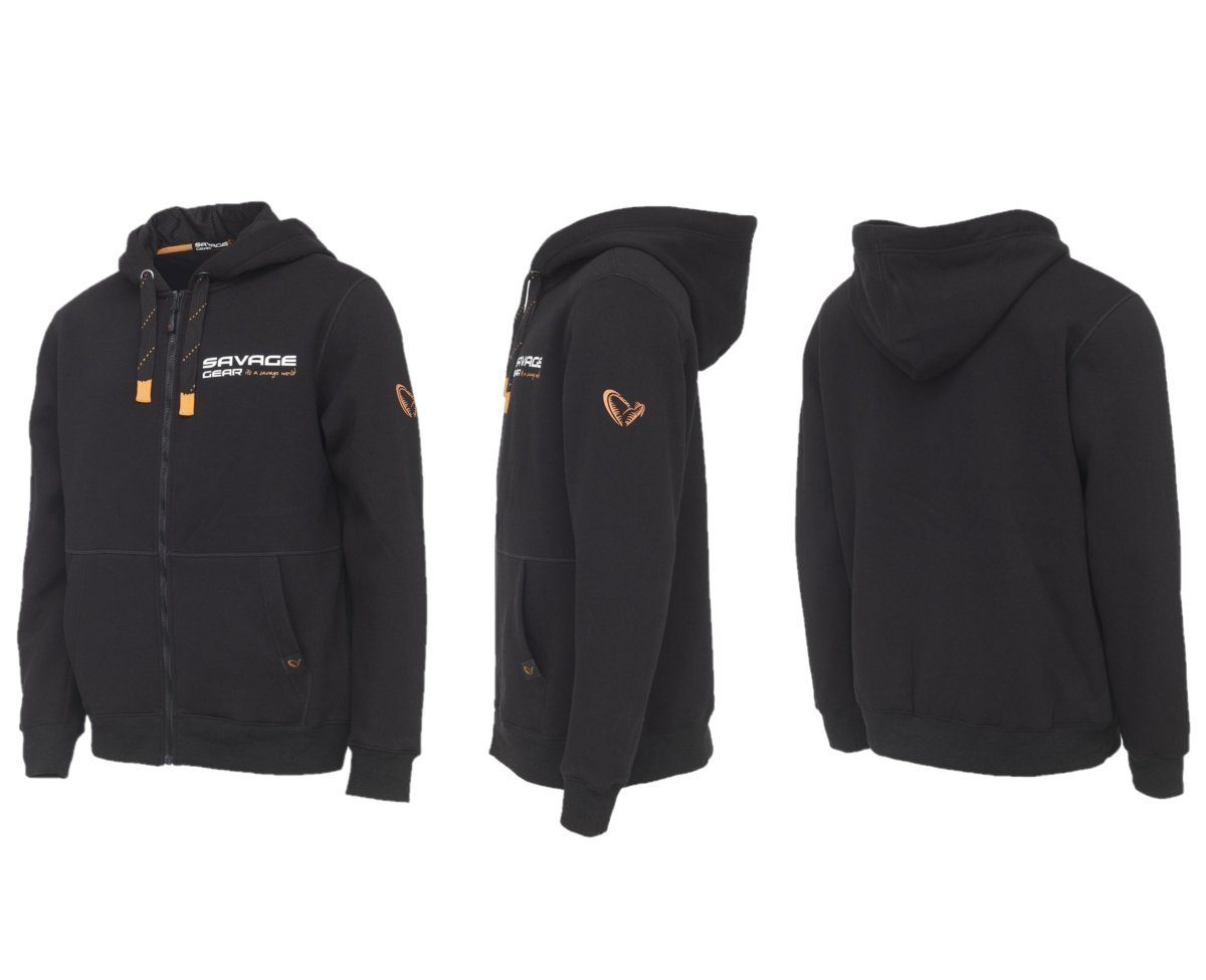 Savage Gear Kapuzenpullover Urban Zip Hoodie Black Пуловеры Hoody Kapuzenpullover Savage Gear Warm, Elegant und angenehm zu tragen