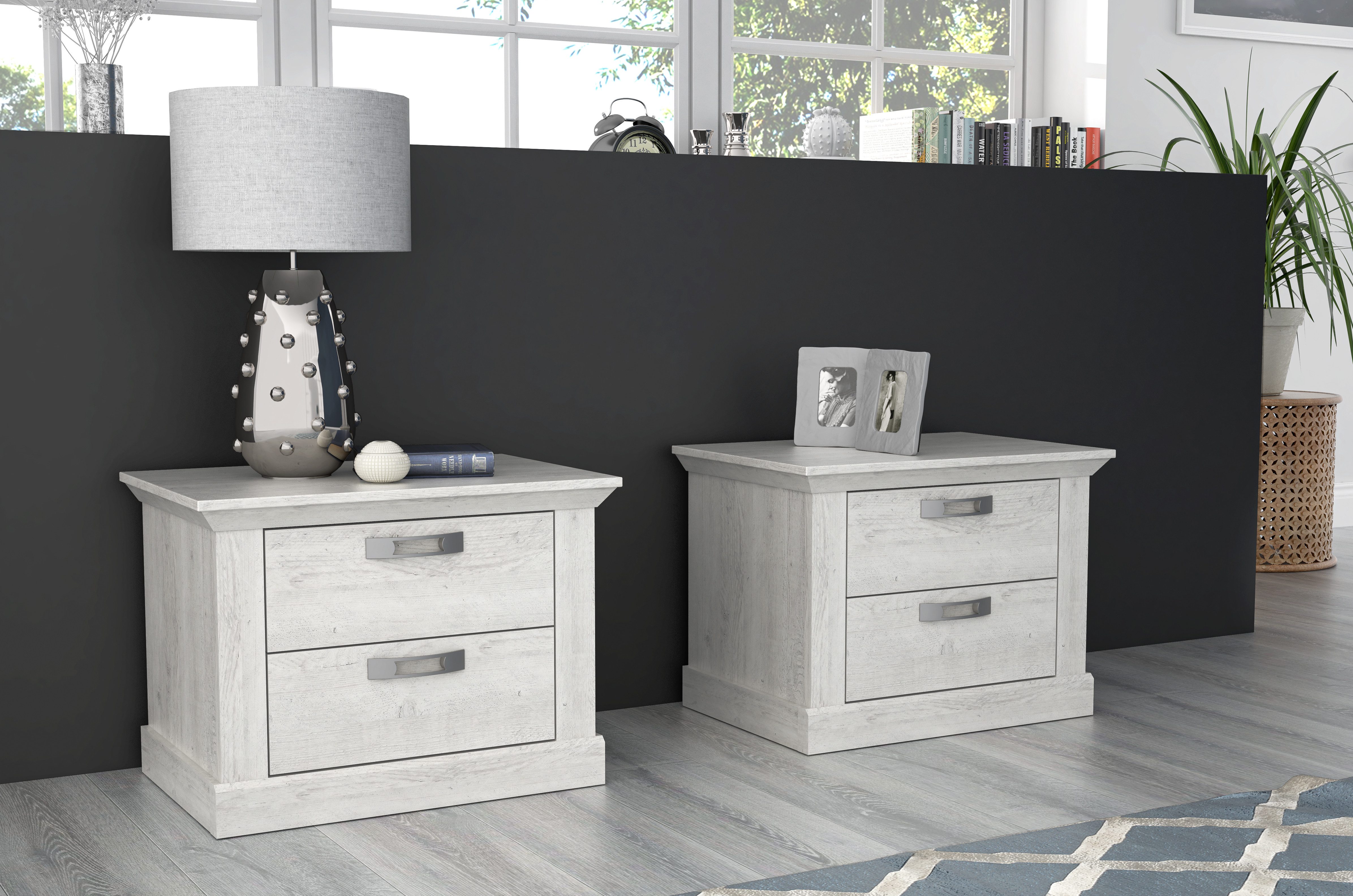 FORTE Nachtkommode KASHMIR (Set)