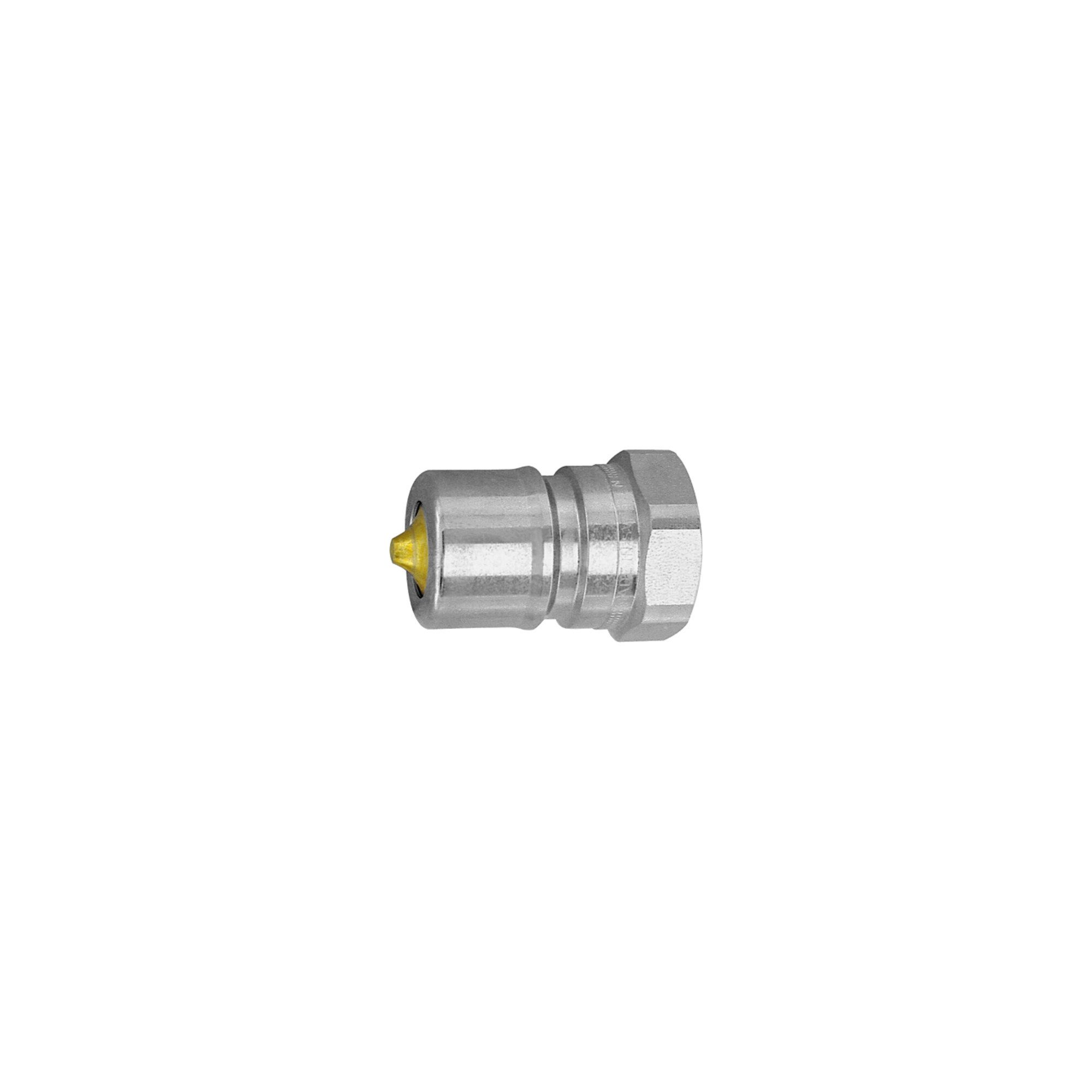 RIEGLER Polierpad Riegler Stecknippel ohne Druckeliminator, Serie B, NW 10, G 3/8 IG