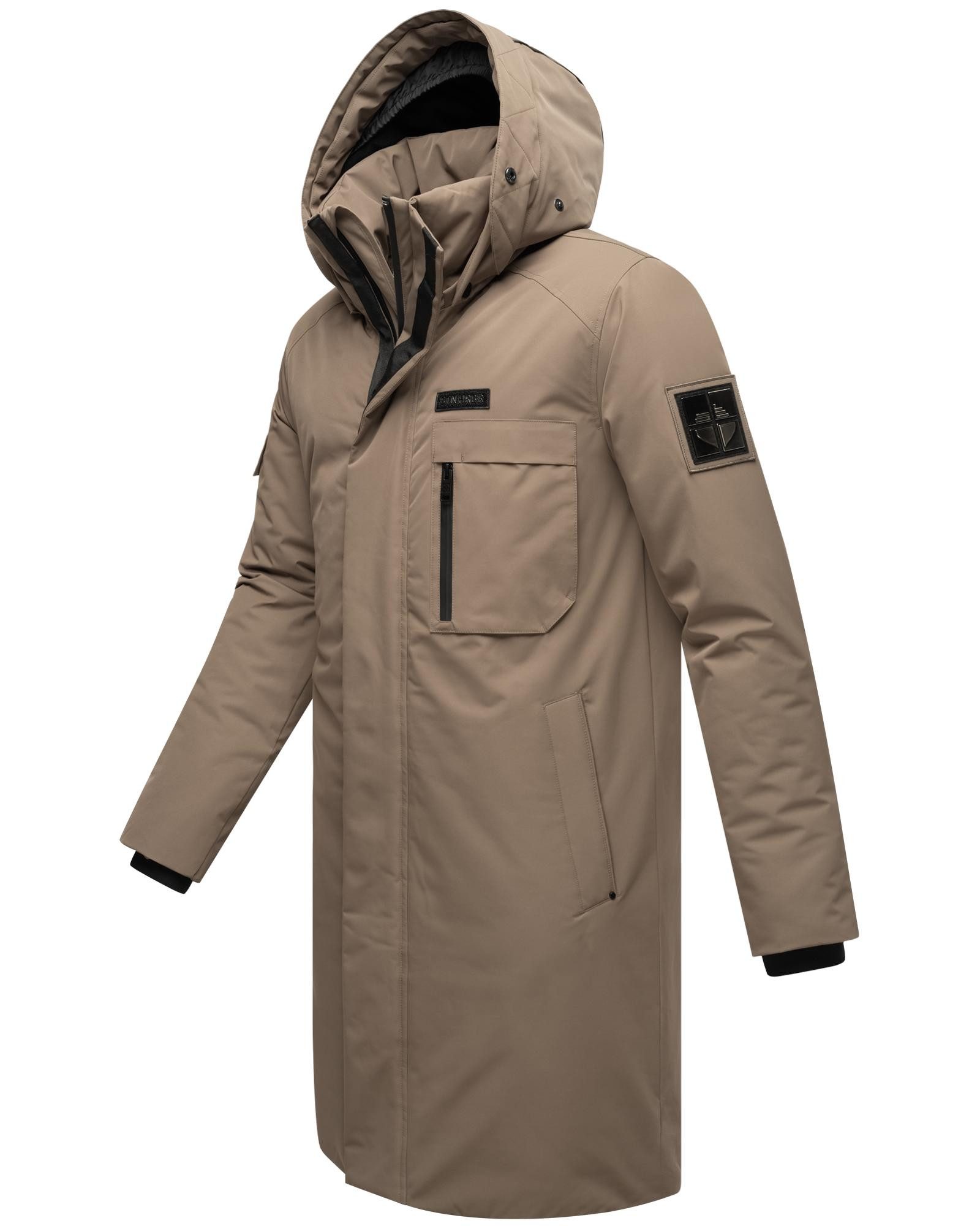 Stone Harbour Regenmantel Xandroo XX Langer Herren Wintermantel mit Kapuze