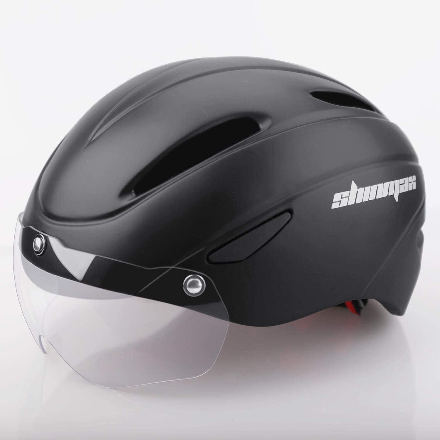 LuxusKollektion Fahrradhelm Fahrradhelm Visier abnehmbar magnetisch Rennrad MTB Transparent Visier