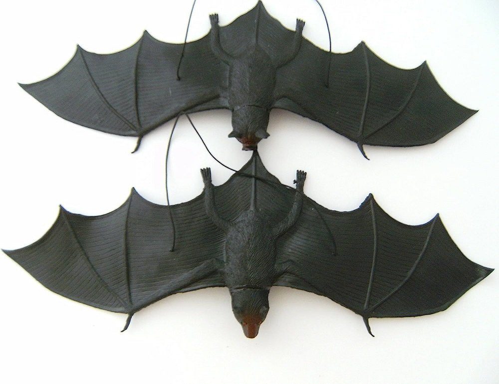 Rasehorn Hängedekoration Fledermaus Deko 32 x 12 x 2 cm Halloween Party Dekoration (2 St)