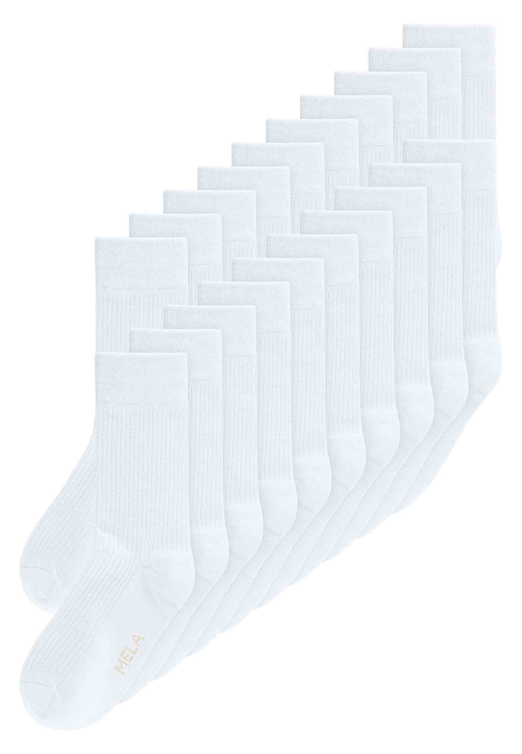 MELA Socken Bundle Ripp Socken Mehrfach Pack Nachhaltig