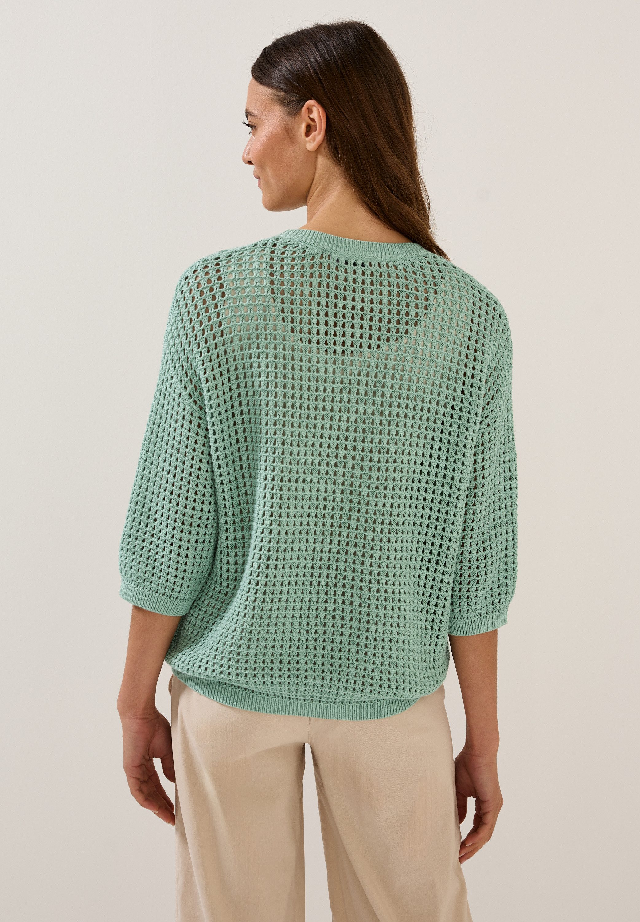 CECIL Strickpullover in Häkel-Optik günstig online kaufen