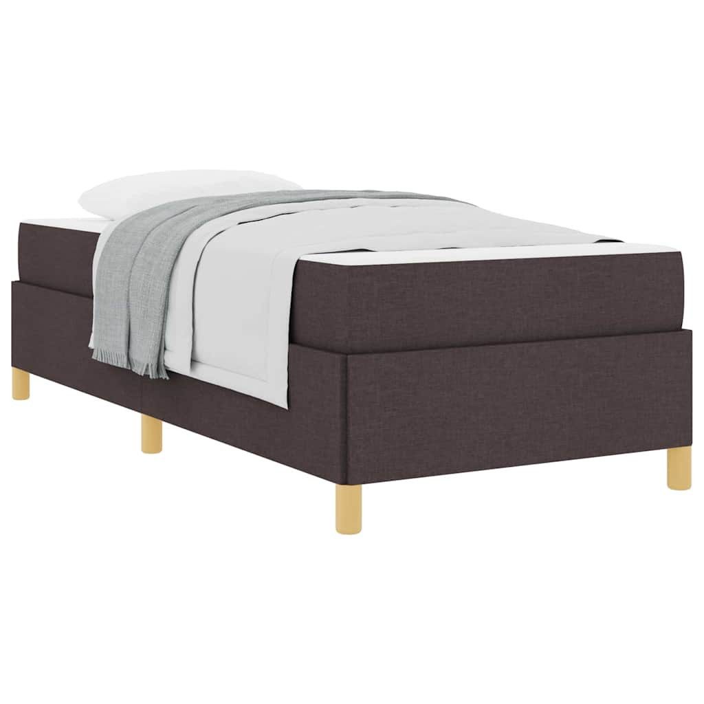 vidaXL Bett Boxspringbett Dunkelbraun und Weiß günstig online kaufen