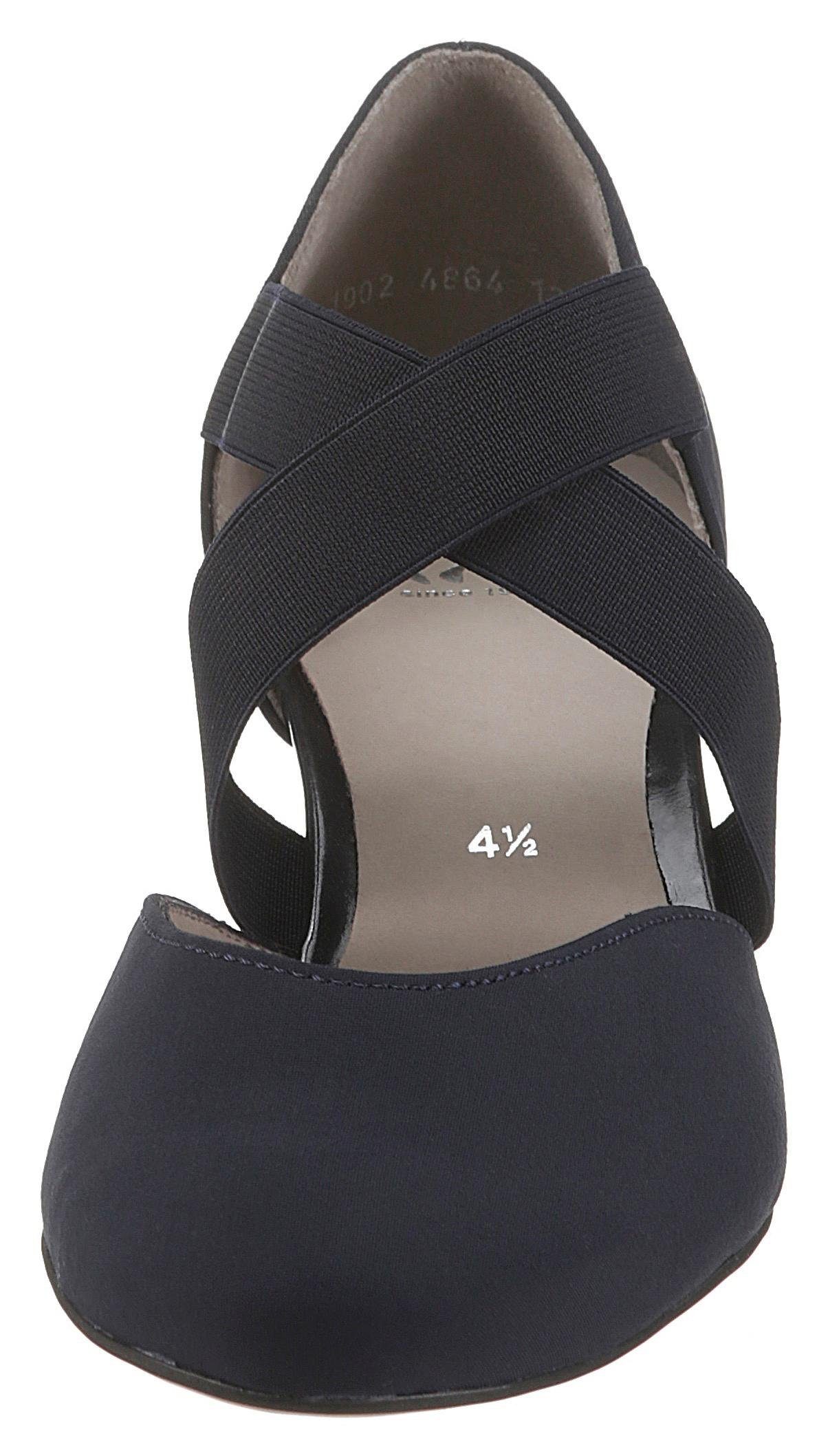 Ara TOULOUSE Spangenpumps, Abendschuh, Festtagsschuh, Trichterabsatzmit elastischen Riemchen