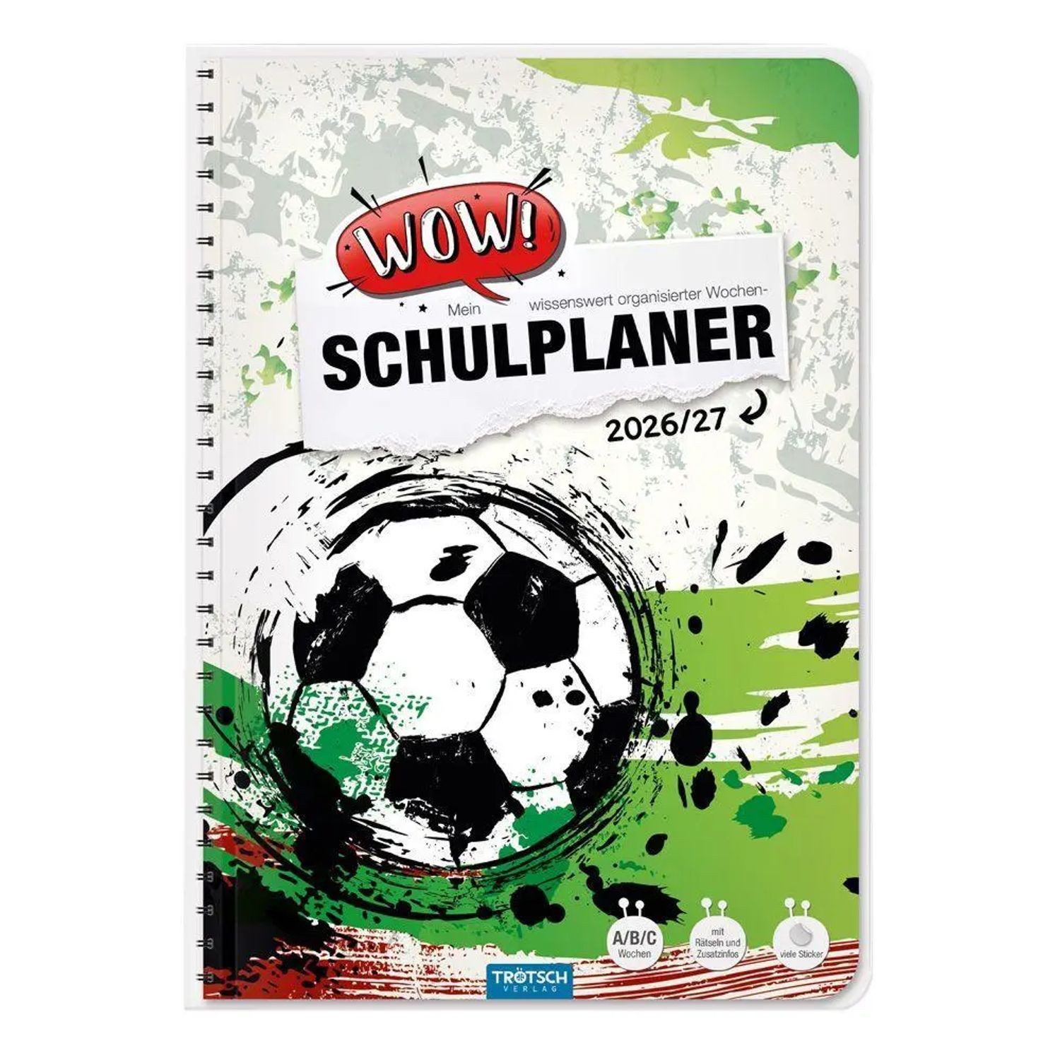 Trötsch Verlag Schülerkalender TRÖTSCH - Schulplaner WOW Fußball 26/27