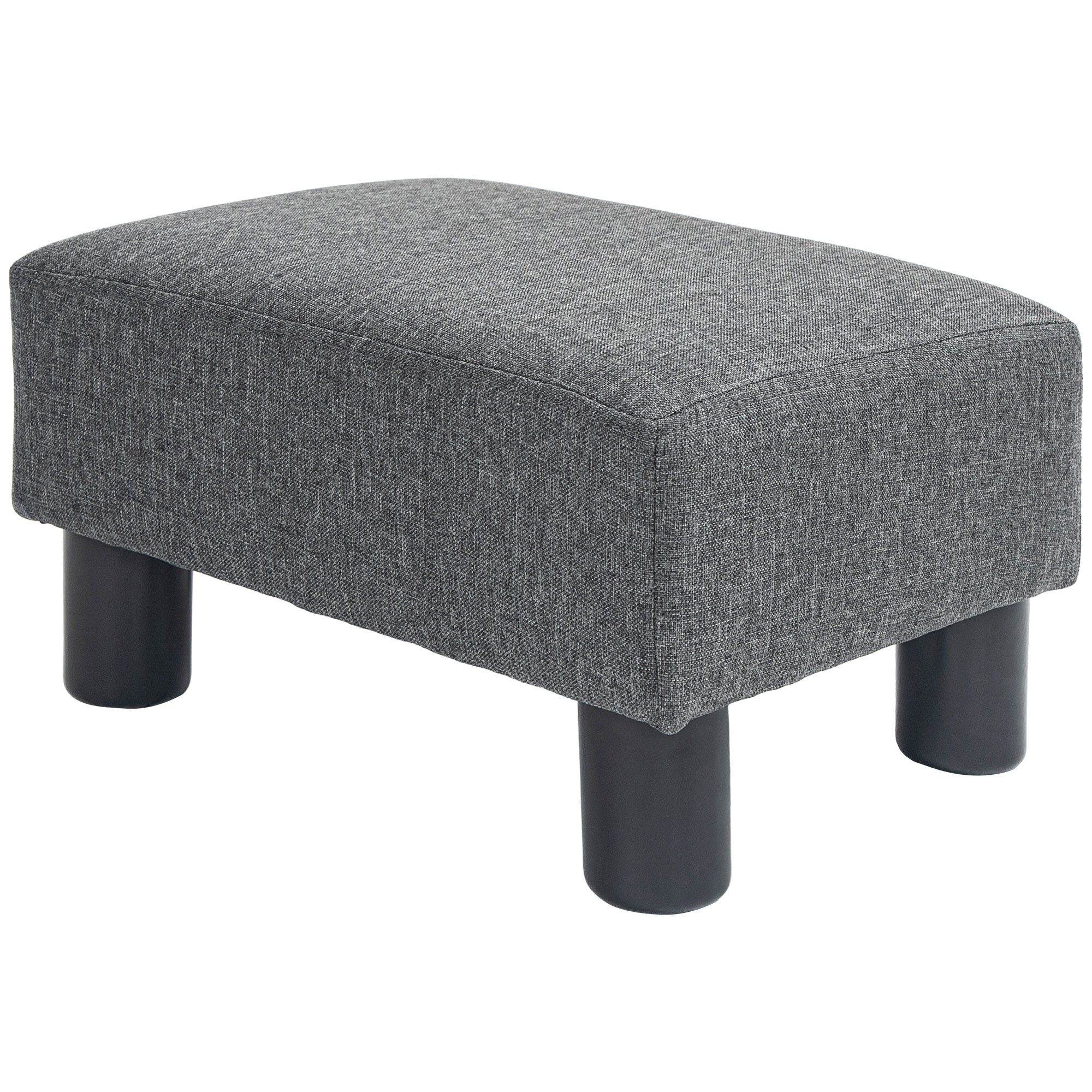 HOMCOM Fußhocker Sitzhocker Hocker mit Leinenoptik günstig online kaufen