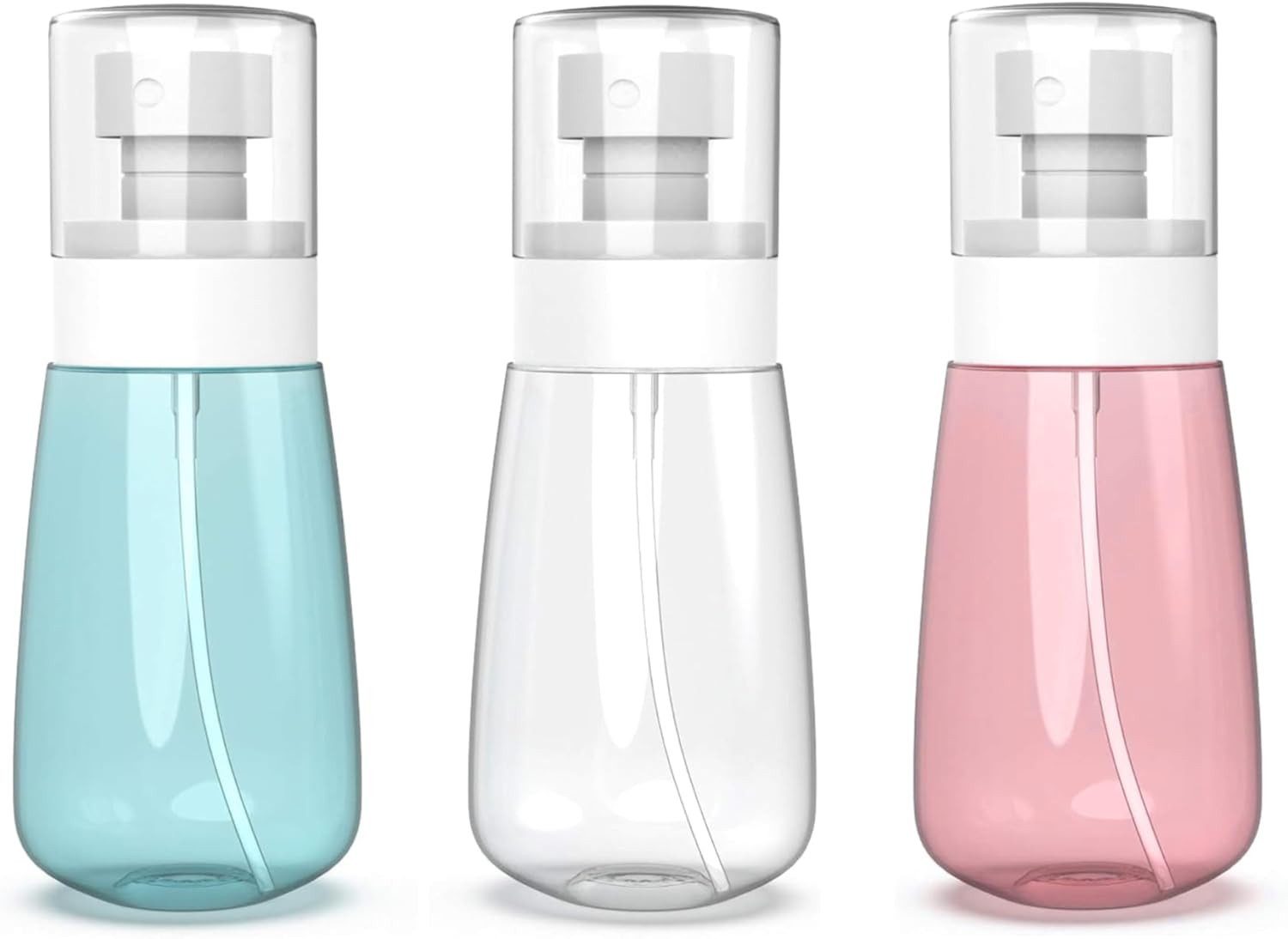 FELIXLEO Sprühflasche 3x 60ml Klein Spruehflasche Reiseflaschen Leer Spray Bottle Set, (1-tlg)