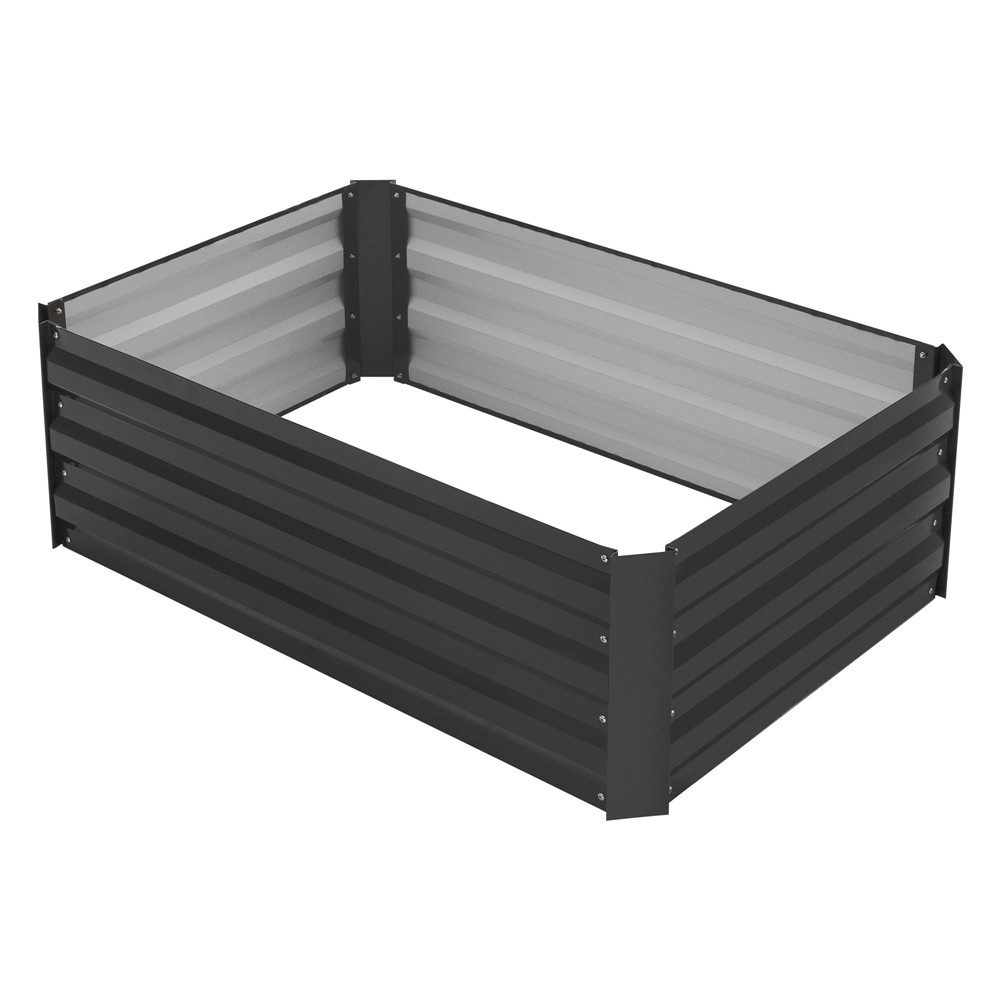 MLDESIGN Hochbeet Pflanzkasten aus Metall für Garten, rostfrei