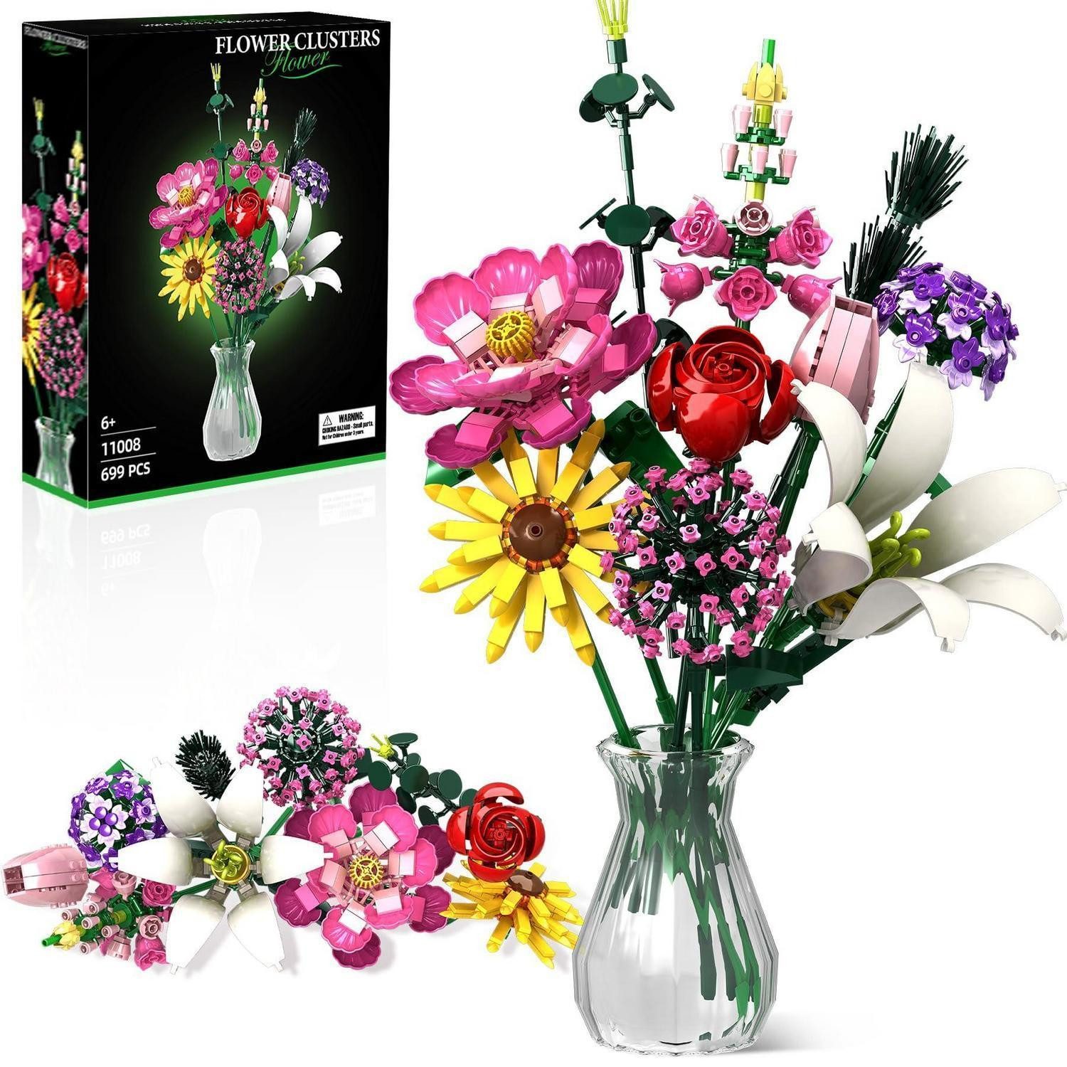 LuxusKollektion Kreativset Blumenstrauß-Bausatz 721 Teile Ewiger Strauß DIY