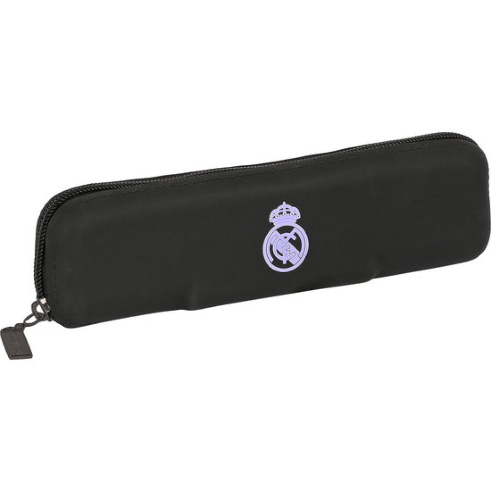 safta Sporttasche Schulmäppchen Real Madrid C.F. Schwarz Weiß (20 x 5.5 x 2 cm)