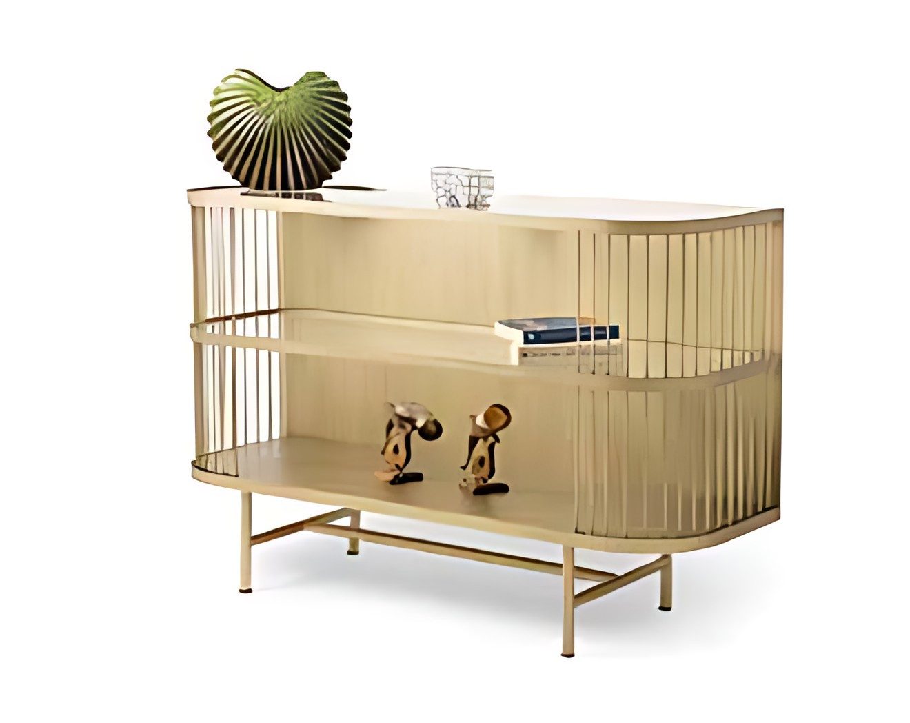 Xlmoebel Konsolentisch Konsolentisch Metall 120cm Eleganter Schrank Sideboard, Made in Europa