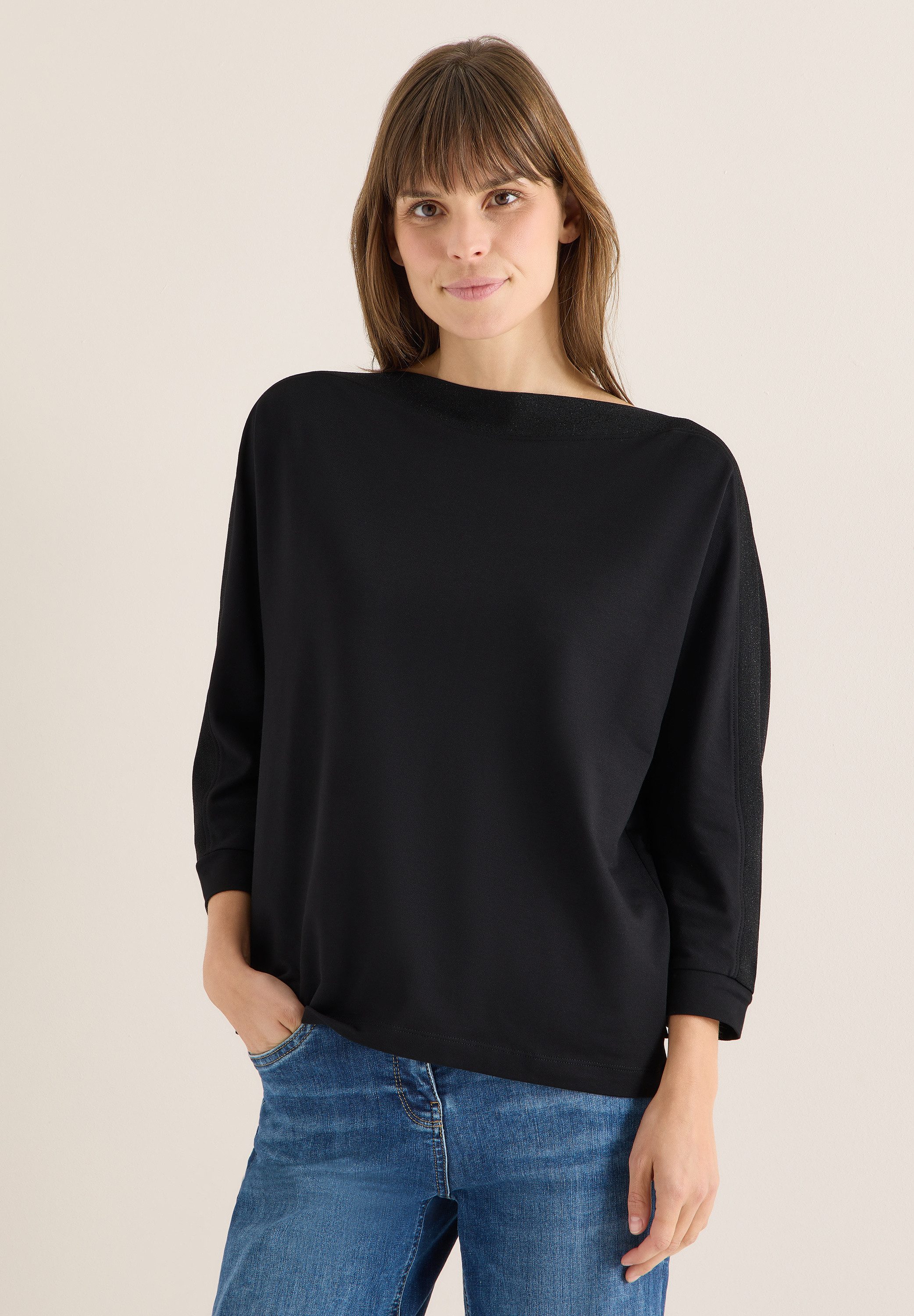 CECIL 3/4-Arm-Shirt mit U-Boot-Ausschnitt günstig online kaufen