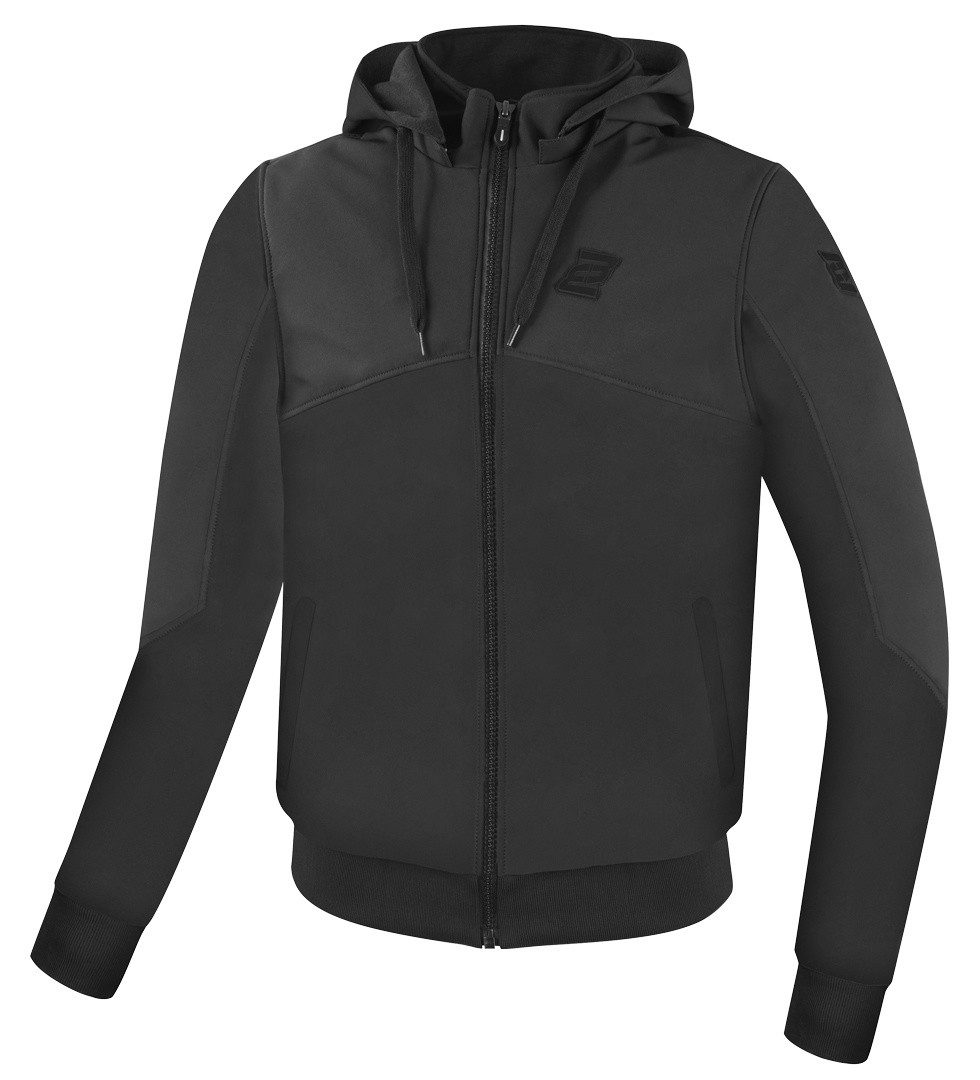 Bogotto Motorradjacke Finish-R Motorrad Zip Hoodie Rückenprotektor vorbereitet,Ellenbogenprotektoren enthalten,Schul