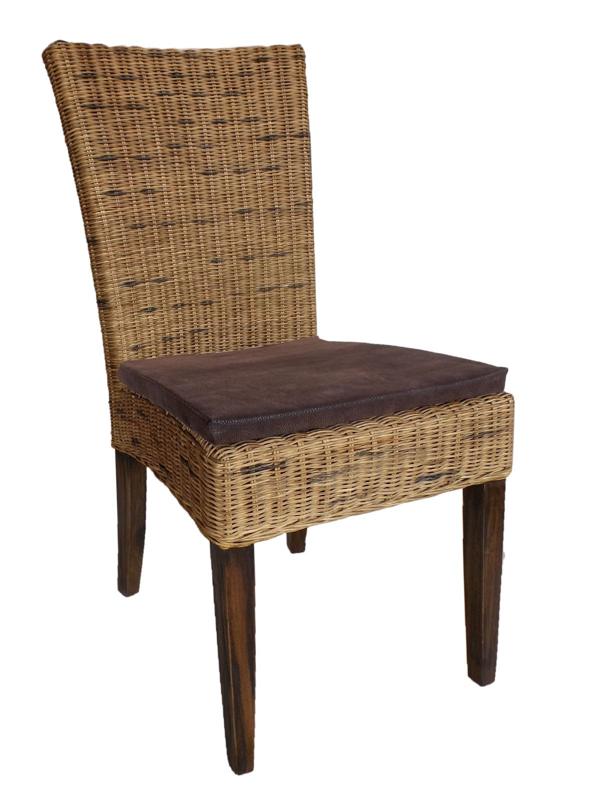 Amagohome Rattanstuhl Esszimmer Stuhl Rattanstuhl Wintergarten Korbstuhl Cardine cabana brau