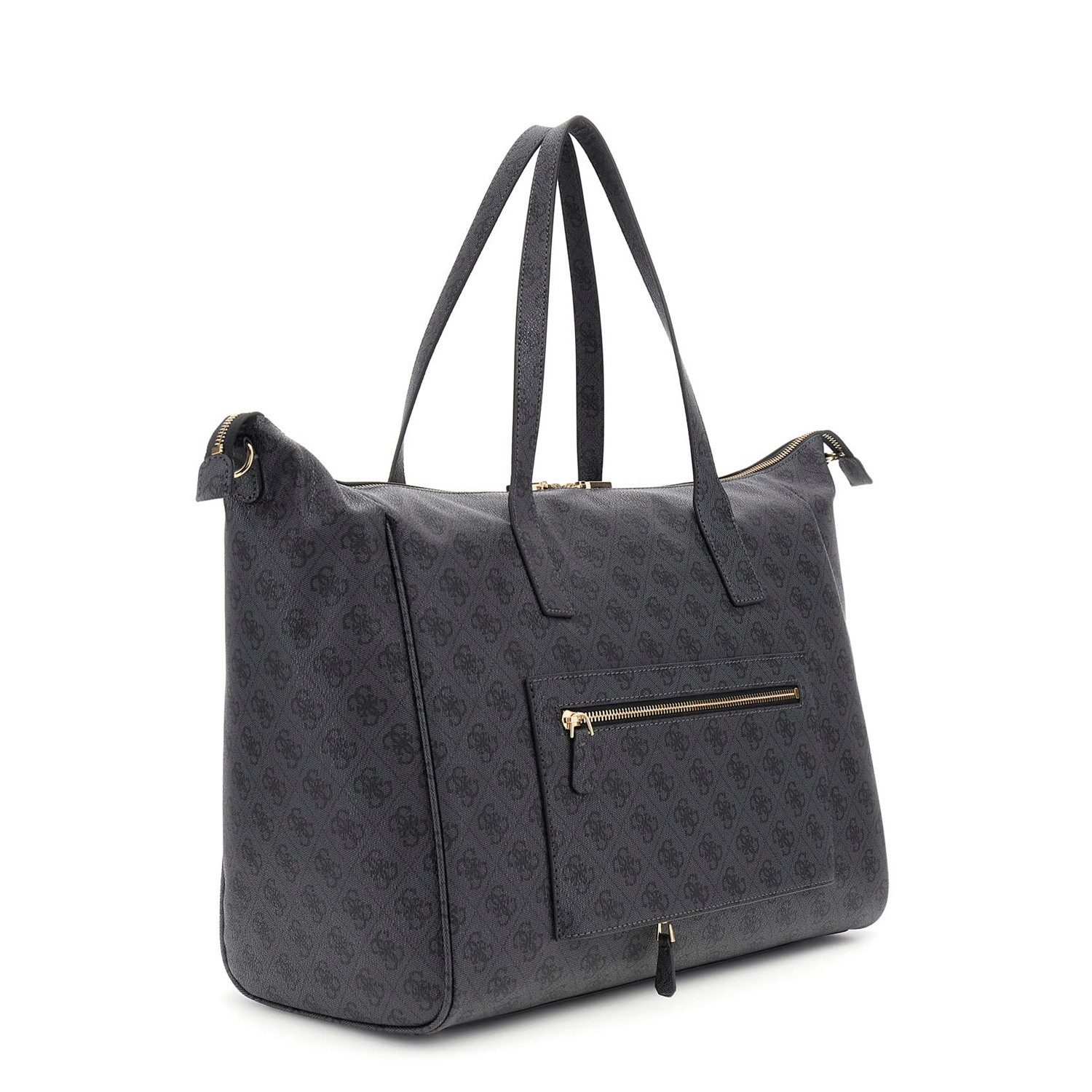 Guess Umhängetasche GUESS Weekender Shopper Latona Coal Logo (1, 1-tlg., 1)