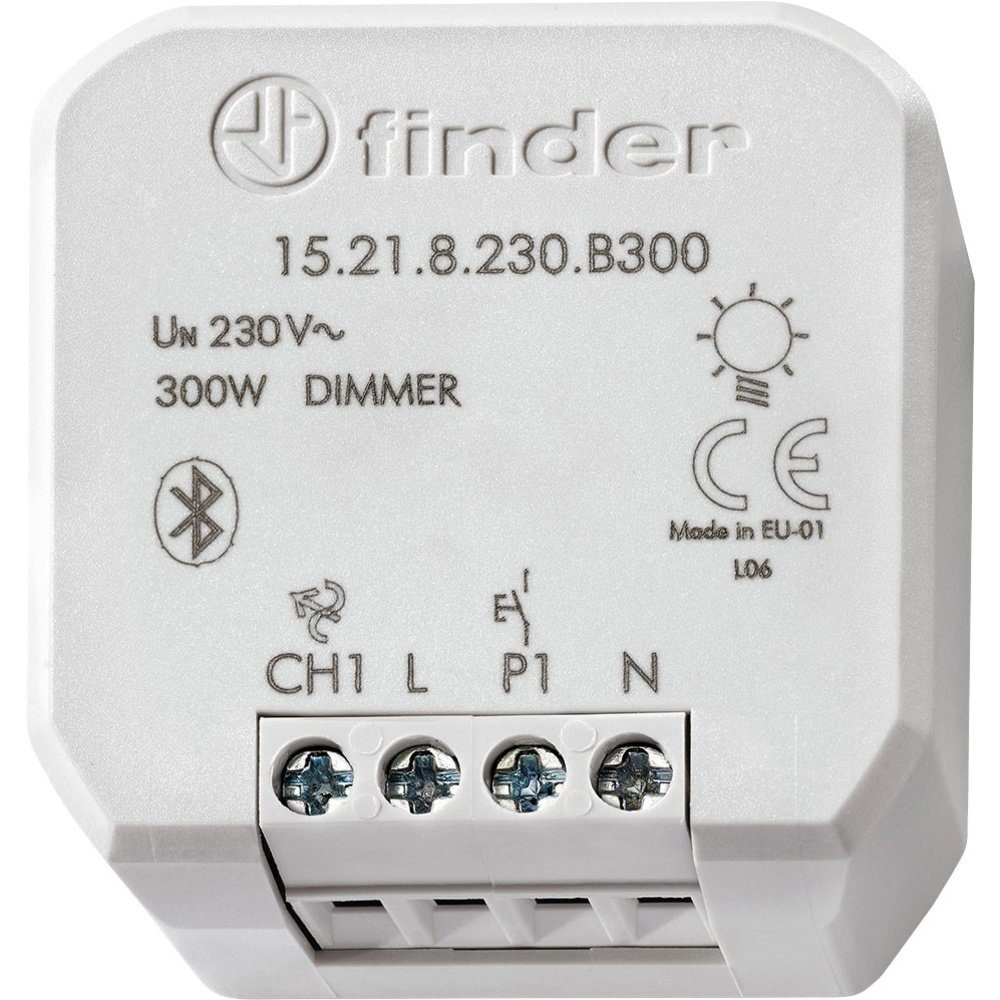 finder 15.21.8.230.B300 Finder YESLY 1-Kanal Dimmaktor Grau Smart-Home-Zubehör
