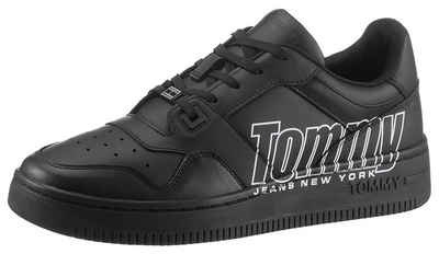 Tommy Jeans TJM BASKET LOGO Sneaker mit gepolstertem Schaftrand, Freizeitschuh, Halbschuh, Schnürschuh