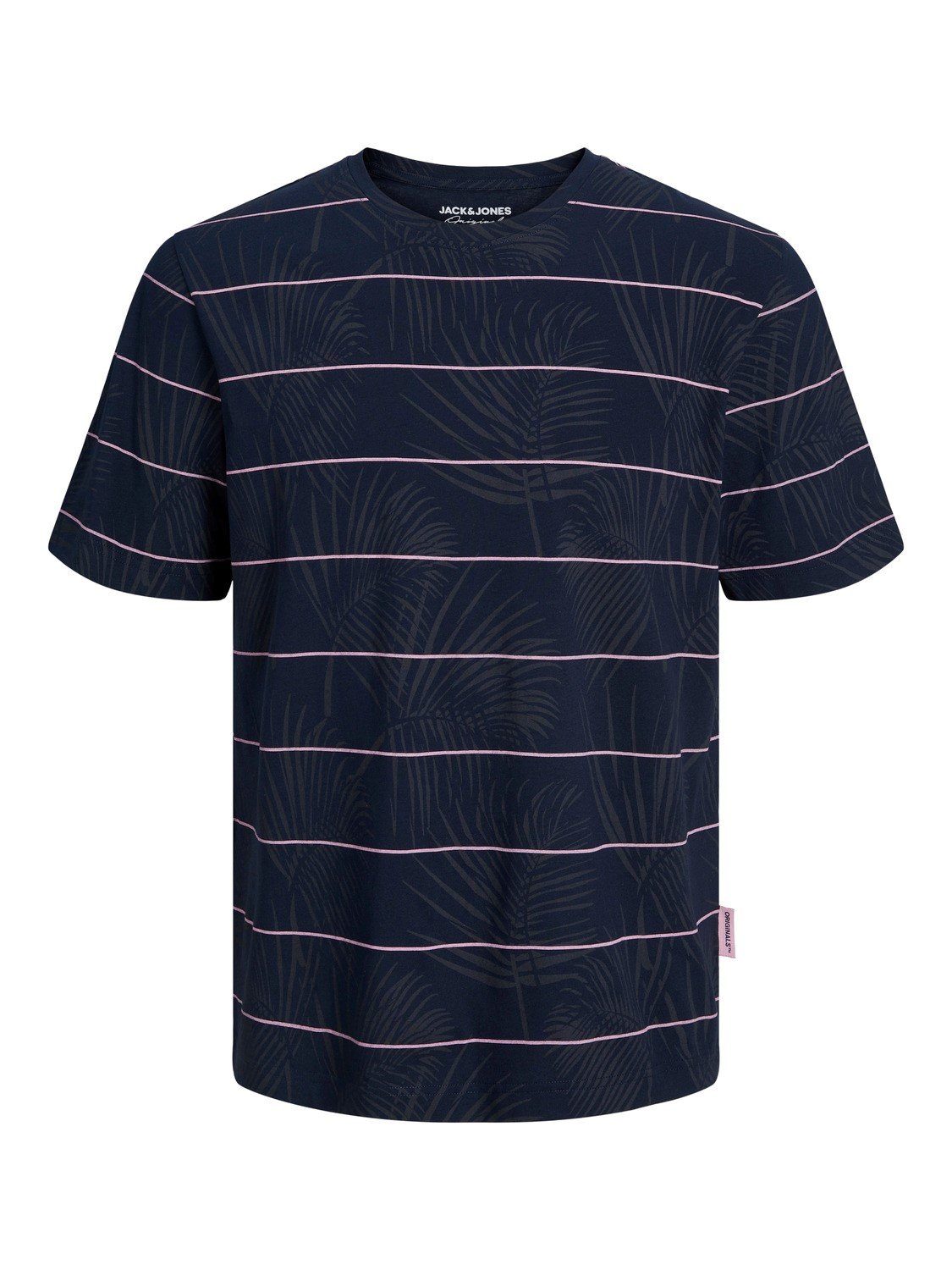 Navy Baumwolle aus & Blazer T-Shirt JORPALMA 12235191 (1-tlg) Jack Jones