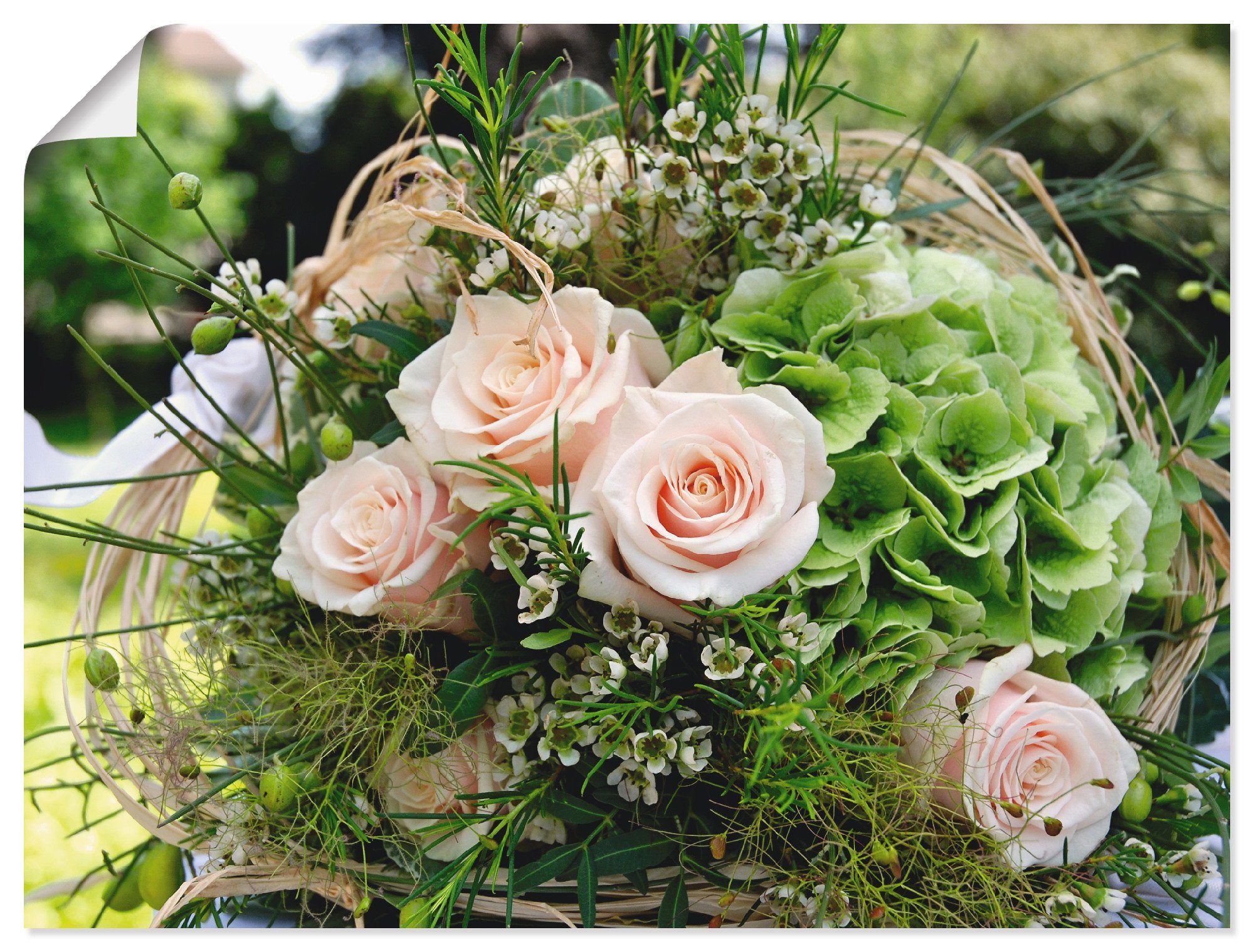 Artland Wandbild Blumenstrauss, Blumen (1 St), als Leinwandbild, Poster in verschied. Größen