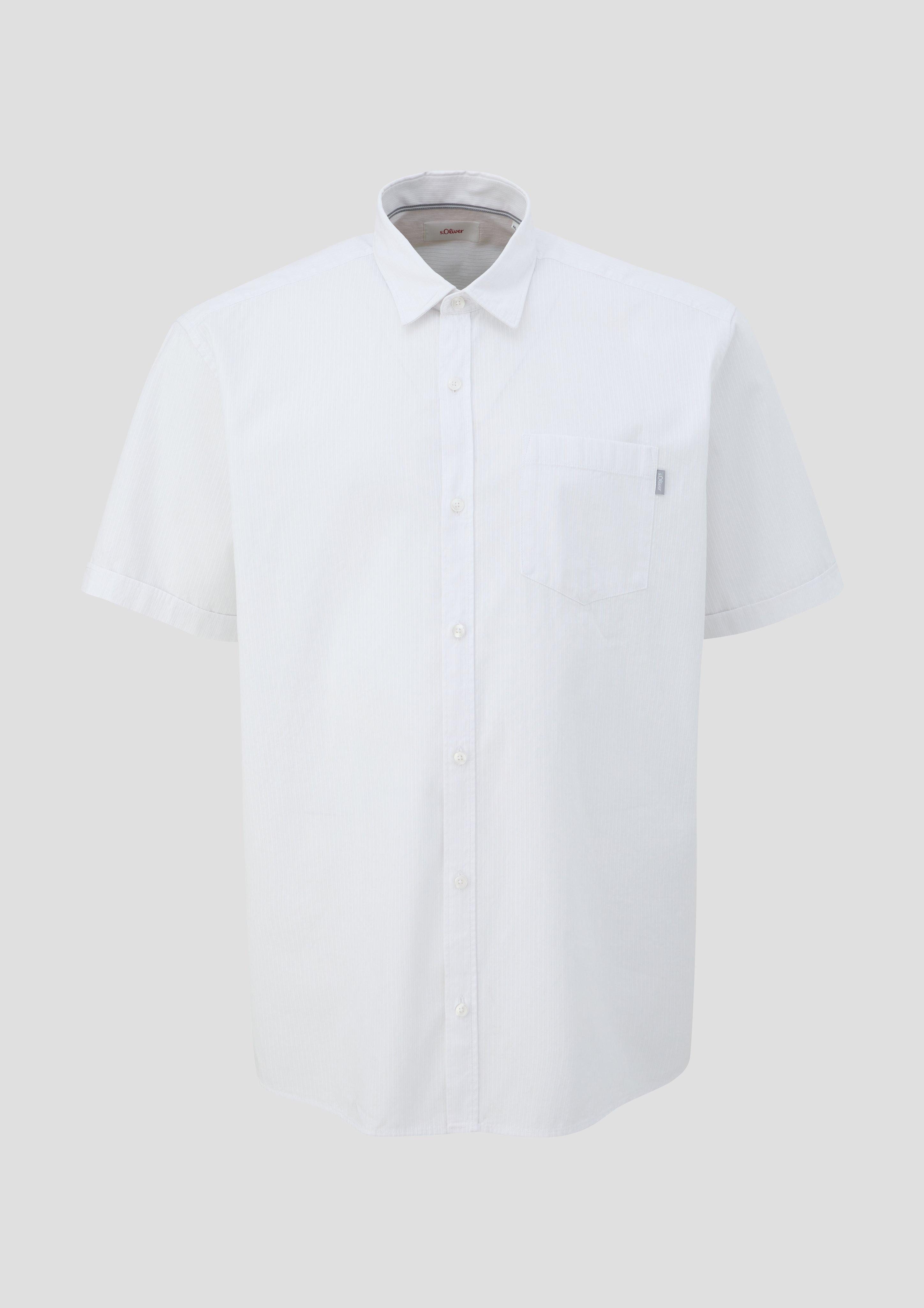 s.Oliver Kurzarmhemd Hemd mit Button-Down-Kragen