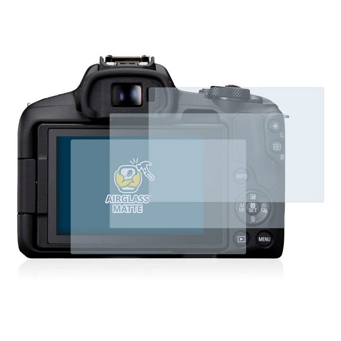 BROTECT flexible Panzerglasfolie für Canon EOS R50 Displayschutzglas 3 Stück Schutzglas Glasfolie matt entspiegelt Anti-Reflex