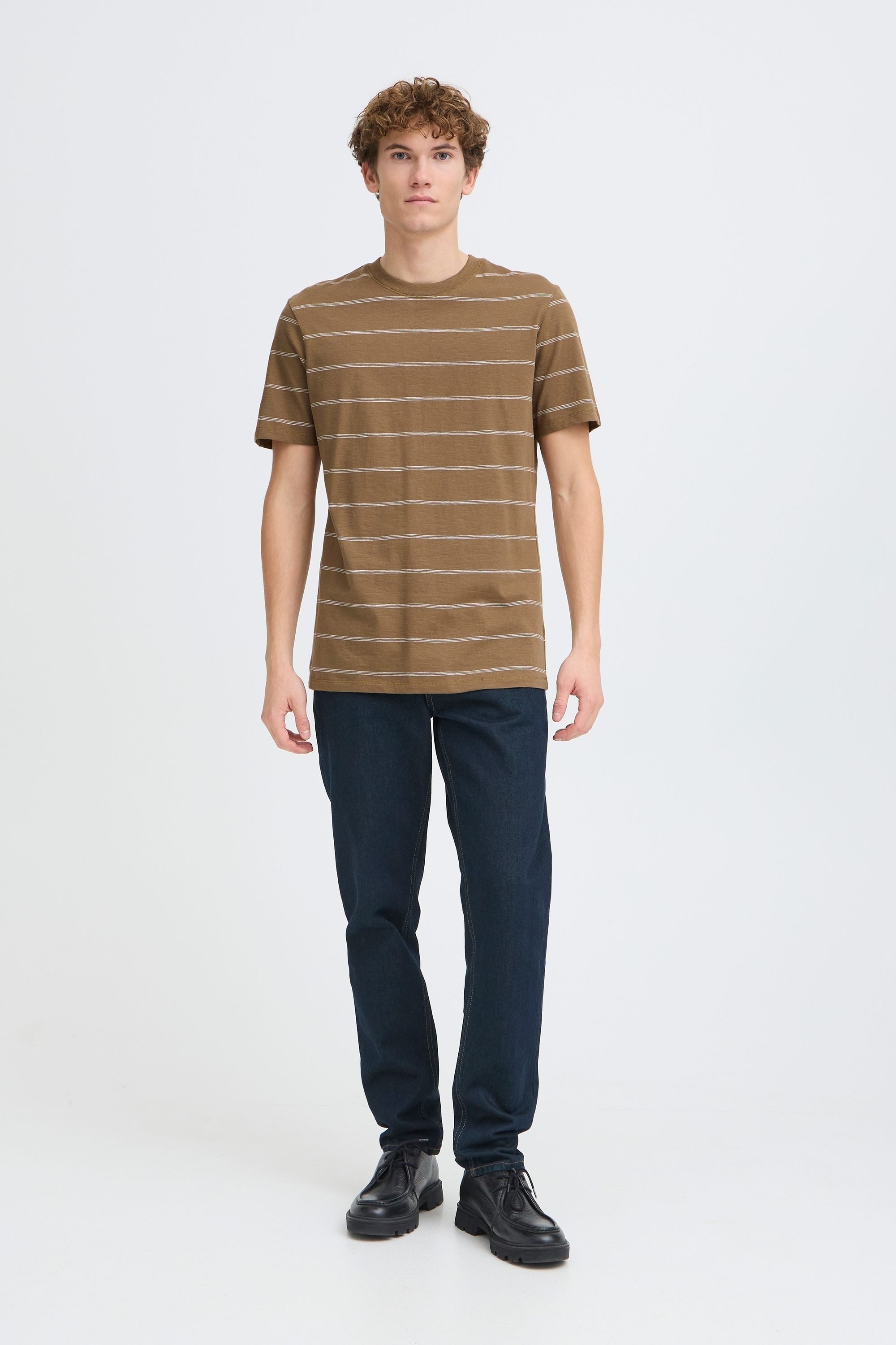 Casual Friday Rundhalsshirt CFLie Gestreiftes T-Shirt