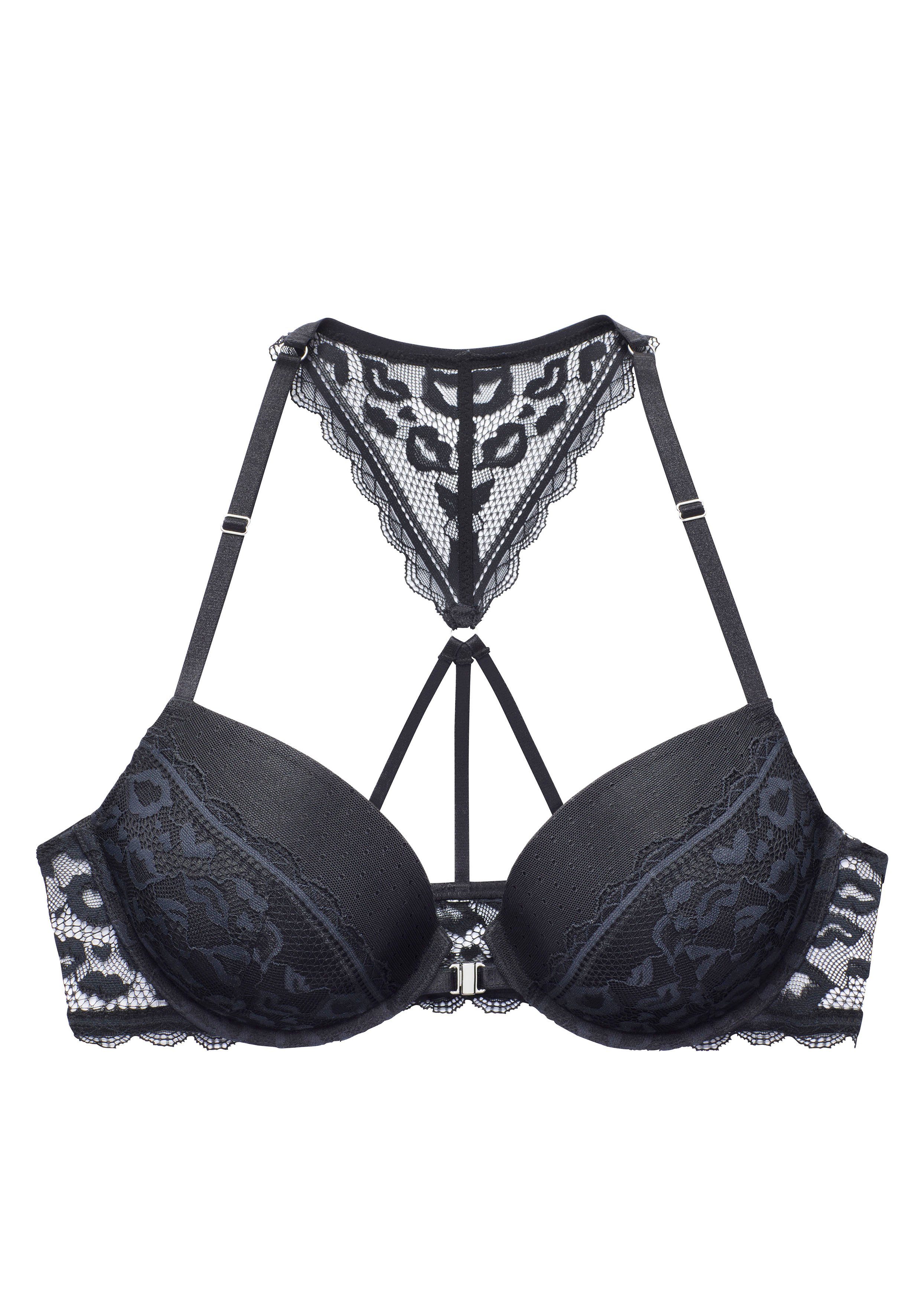Vivance Push-up-BH mit Spitze in Leo-Optik mit Neckholder-Träger, Dessous