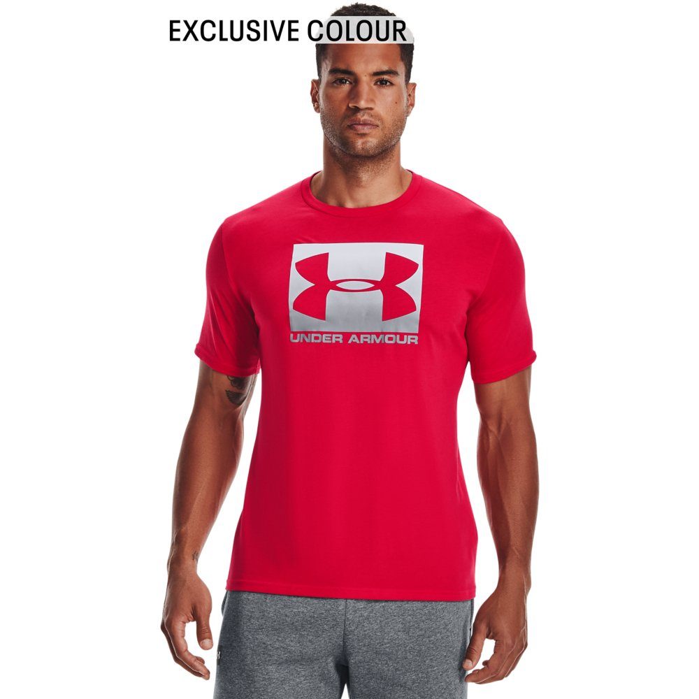 Under Armour® T-Shirt SLEEVE rot-weiß SPORTSTYLE UA BOXED SHORT