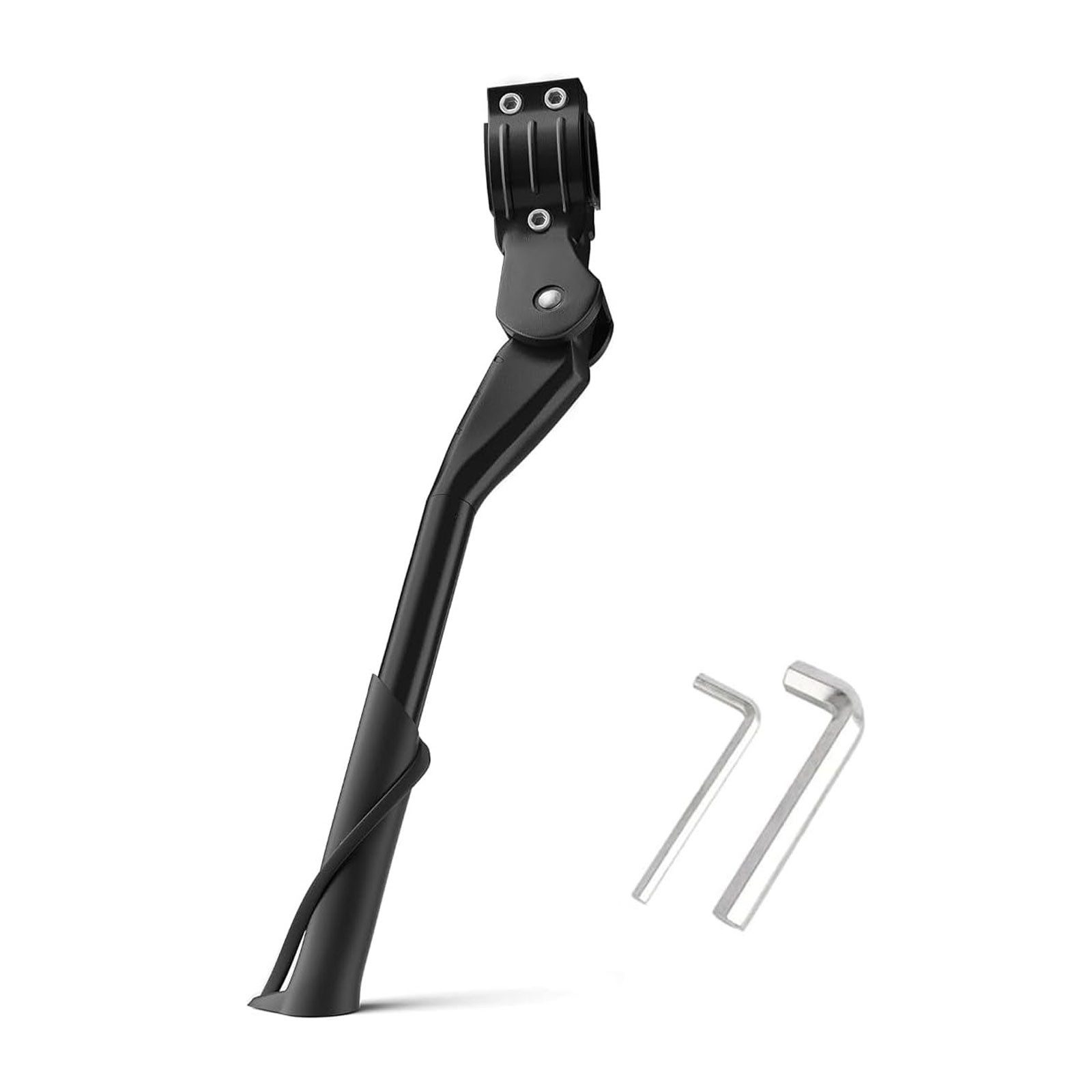 STILVORA Fahrradständer Seitenständer aus Aluminium Hinterbau-Ständer für Mountainbike &E-Bike (Stabil, rutschfest, 1-St., für Fahrradgrößen von 24 Zoll bis 29 Zoll), für Mountainbike, Trekkingrad, Cityrad, Pendlerfahrräder