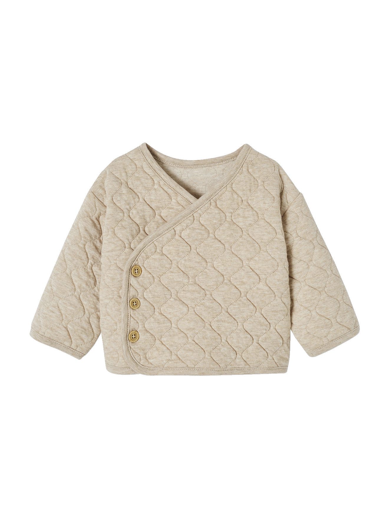 Strickjacke Baby Wickeljacke mit Recycling-Polyester