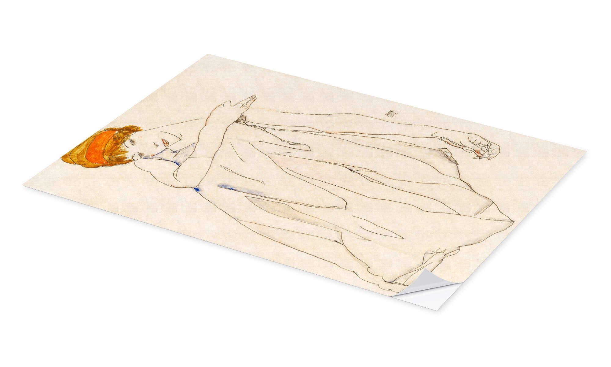 Posterlounge Wandbild Die Tänzerin, Egon Schiele, erhältlich als Poster, Leinwandbild, Wandsticker oder Acrylglasbild