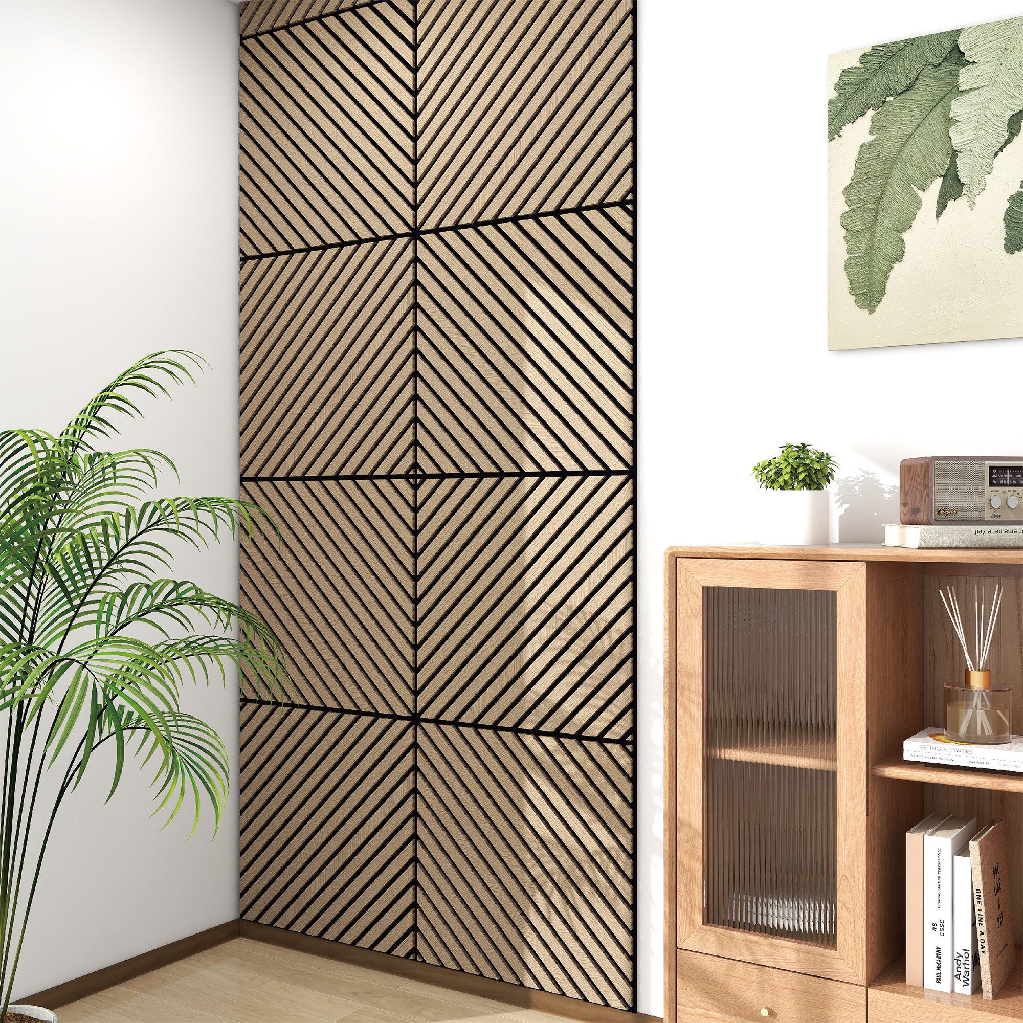 neu.holz 3D Wandpaneel, BxL: 60x60 cm, günstig online kaufen