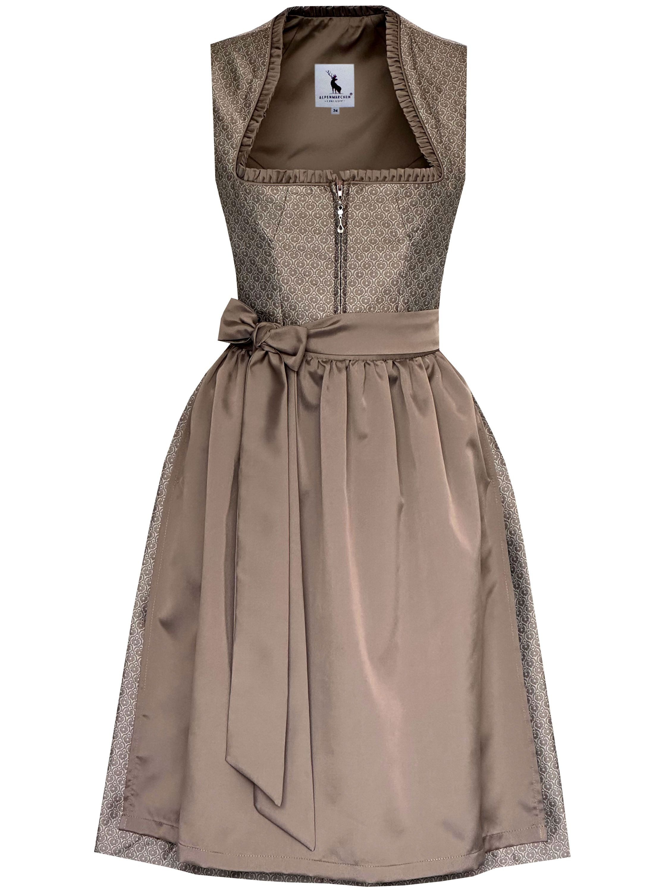 Alpenmärchen Dirndl Dirndl Liane in Braun - ALM1044 günstig online kaufen