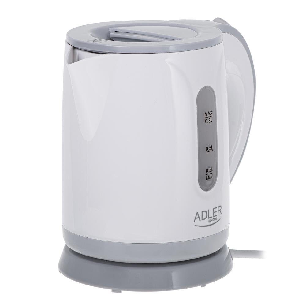 Adler Wasserkocher AD 1371g, 0,8 l, 850,00 W, automatische Abschaltung, drehbarer Sockel