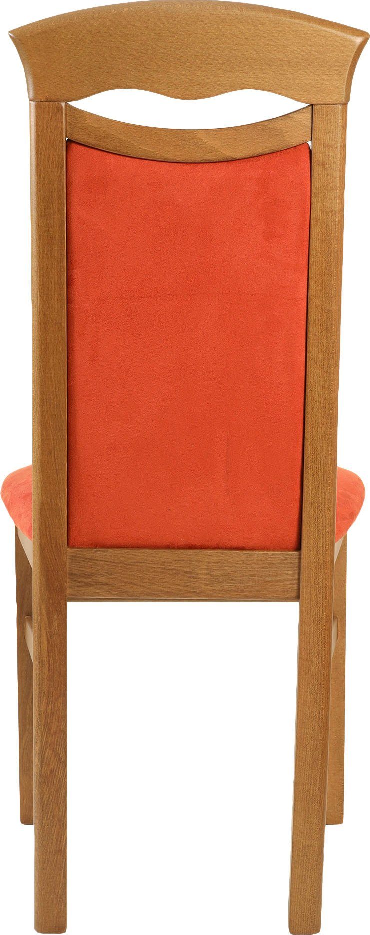 Home affaire Esszimmerstuhl Franz (Set, 2 St), strapazierfähige Microfaser, Gestell Buche natur oder weiß, Holzstuhl – Bild 4 von 5