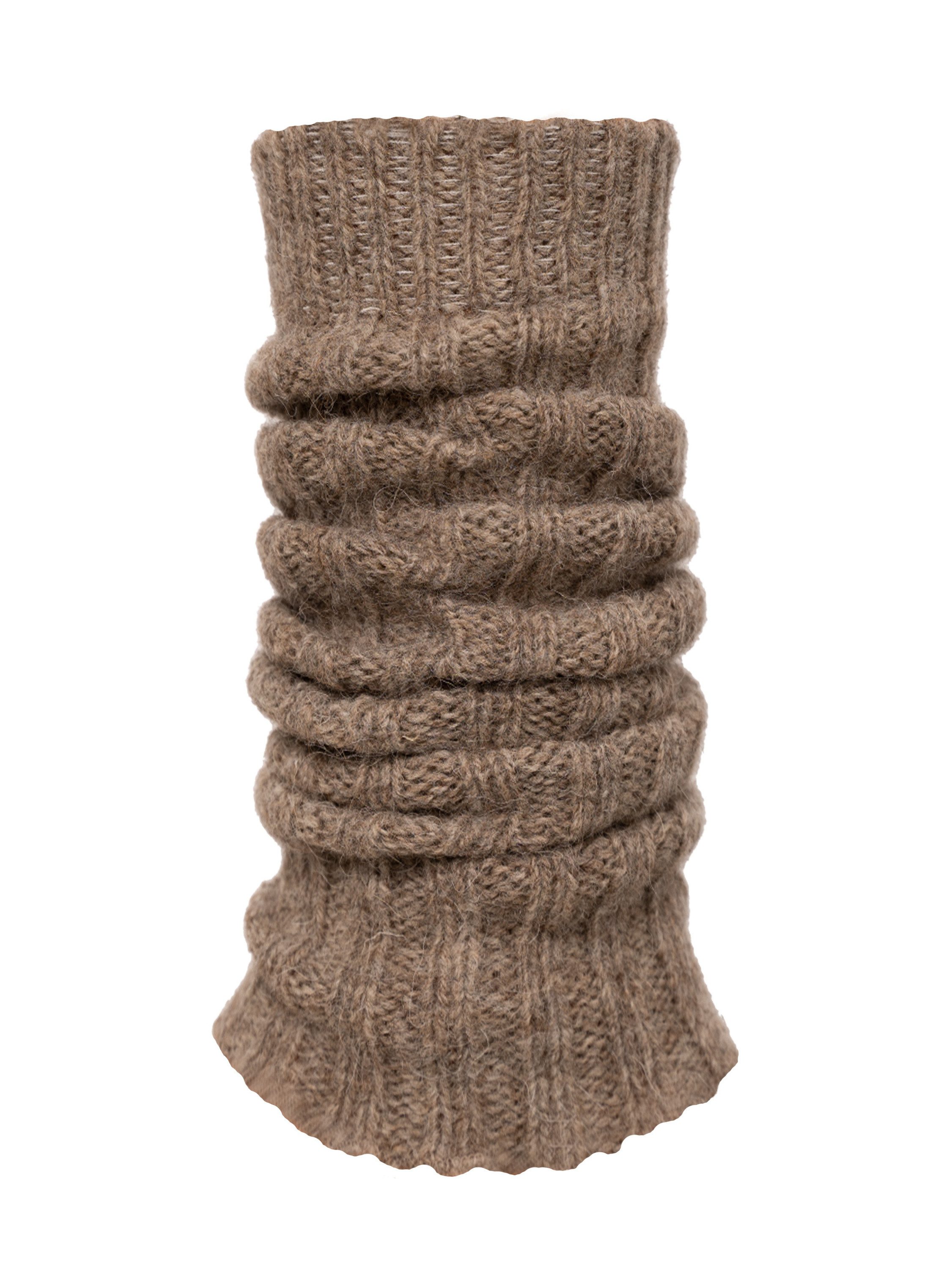 HomeOfSocks Beinstulpen Beinstulpen, Alpaka, unifarben, 65% Wolle, Damen & aus Wolle & Alpaka, Höhe verstellbar