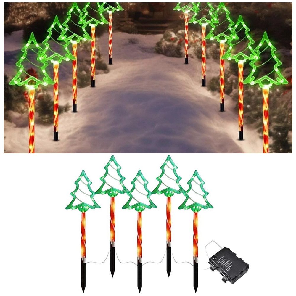 QUBEBU LED Dekolicht 5Pack Weihnachten Gartenbeleuchtung Stern Weihnachtsba günstig online kaufen