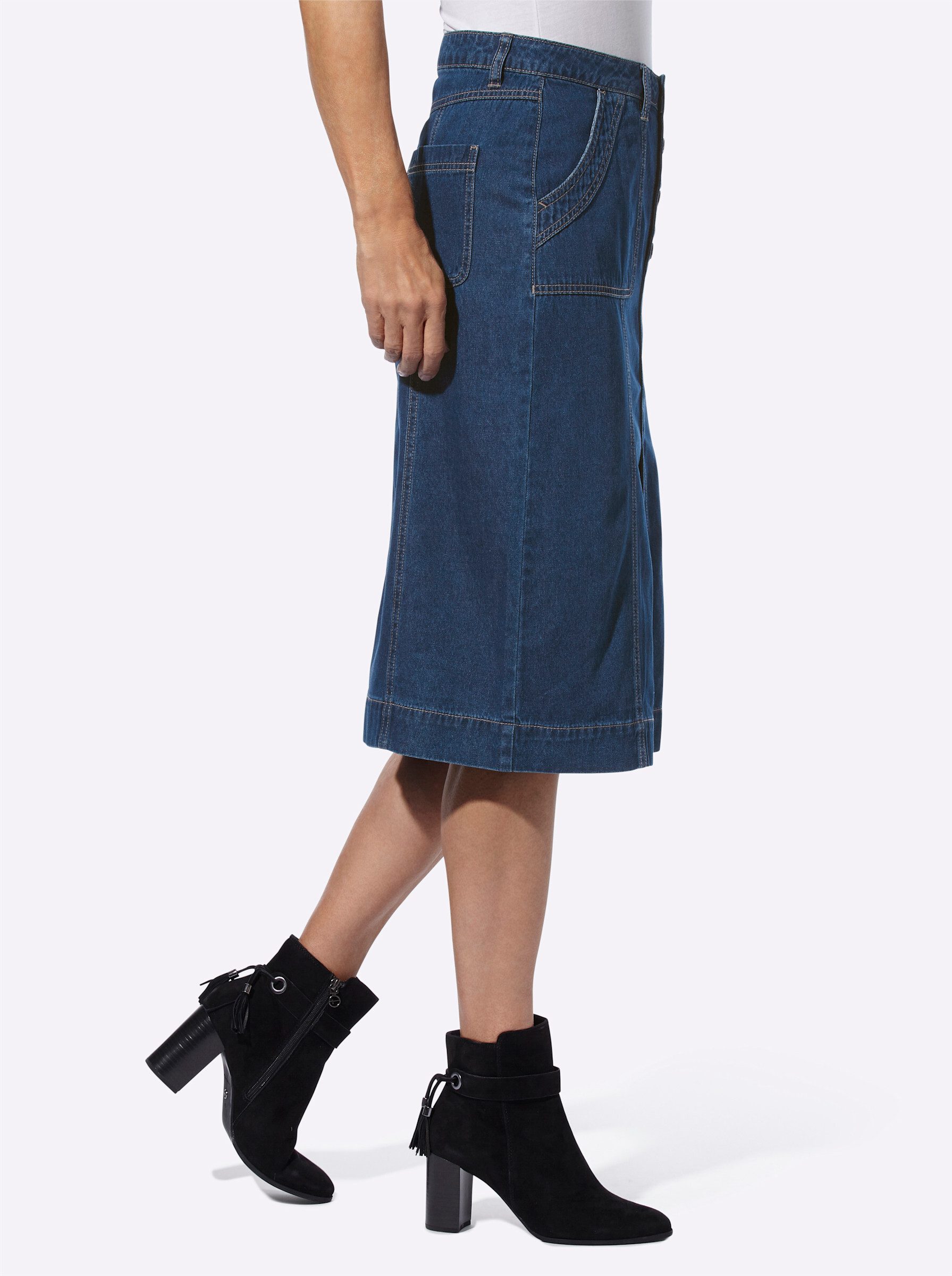 Witt A-Linien-Rock Jeans-Rock günstig online kaufen