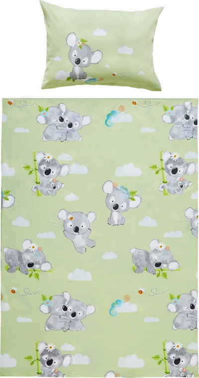 Kinderbettwäsche Kinder-Bettwäsche "Koala", Erwin Müller, Renforcé, 2 teilig, Tiermotiv