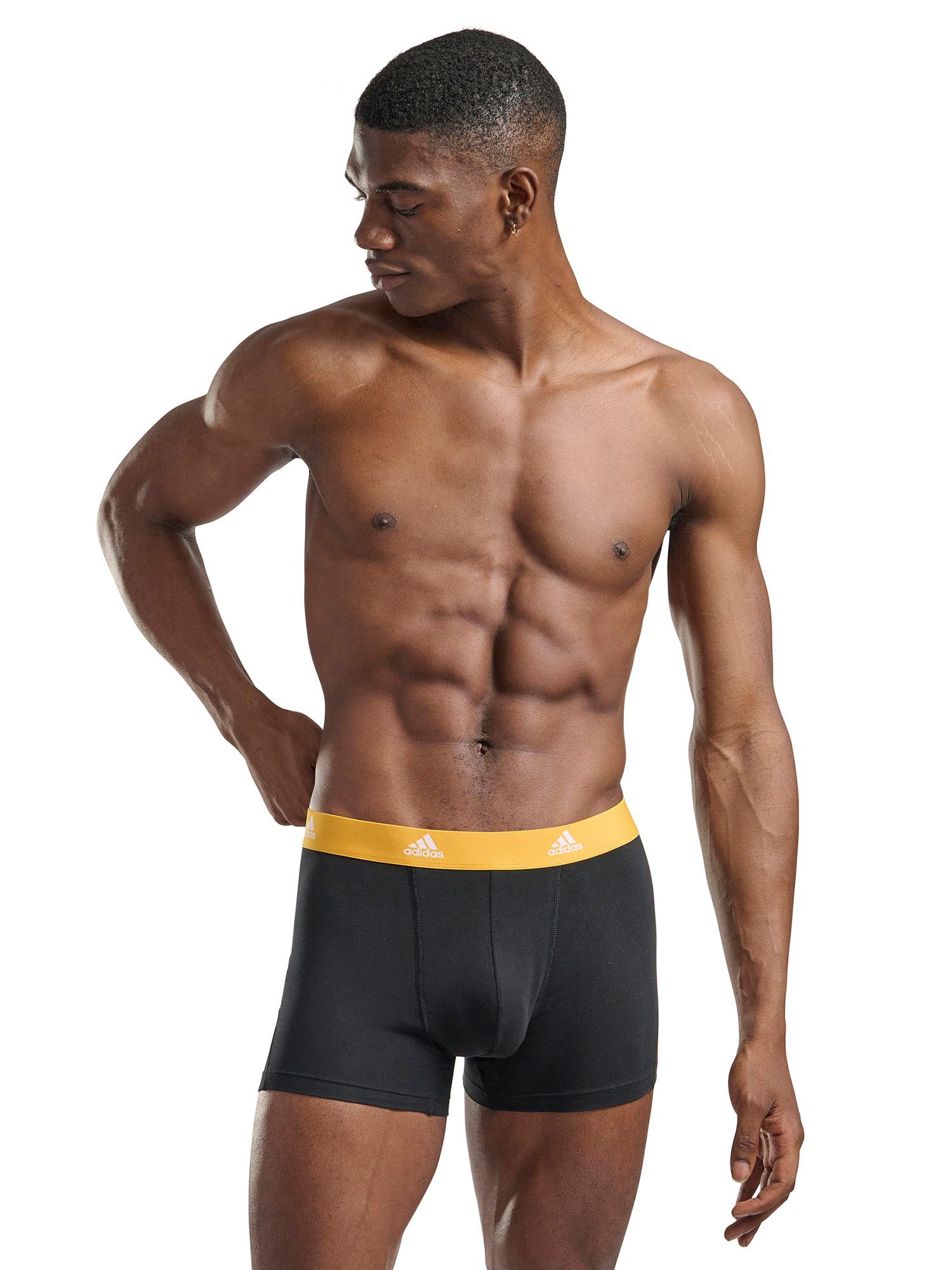 männer noir herren BASIC unterhose Sportswear accented Trunk (3-St) adidas