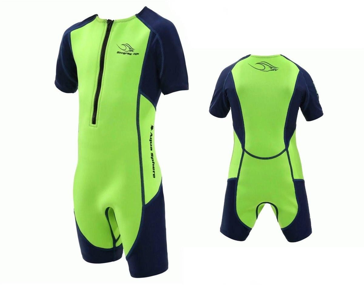 Aqualung Neoprenanzug Aqua Sphere STINGRAY HP2 Kinder UV Shortie Badeanzug Neopren Shorty